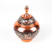 Sugar Bowl (Apple Shape) - Size 25 - Silver Inlay - Meraas Gallery