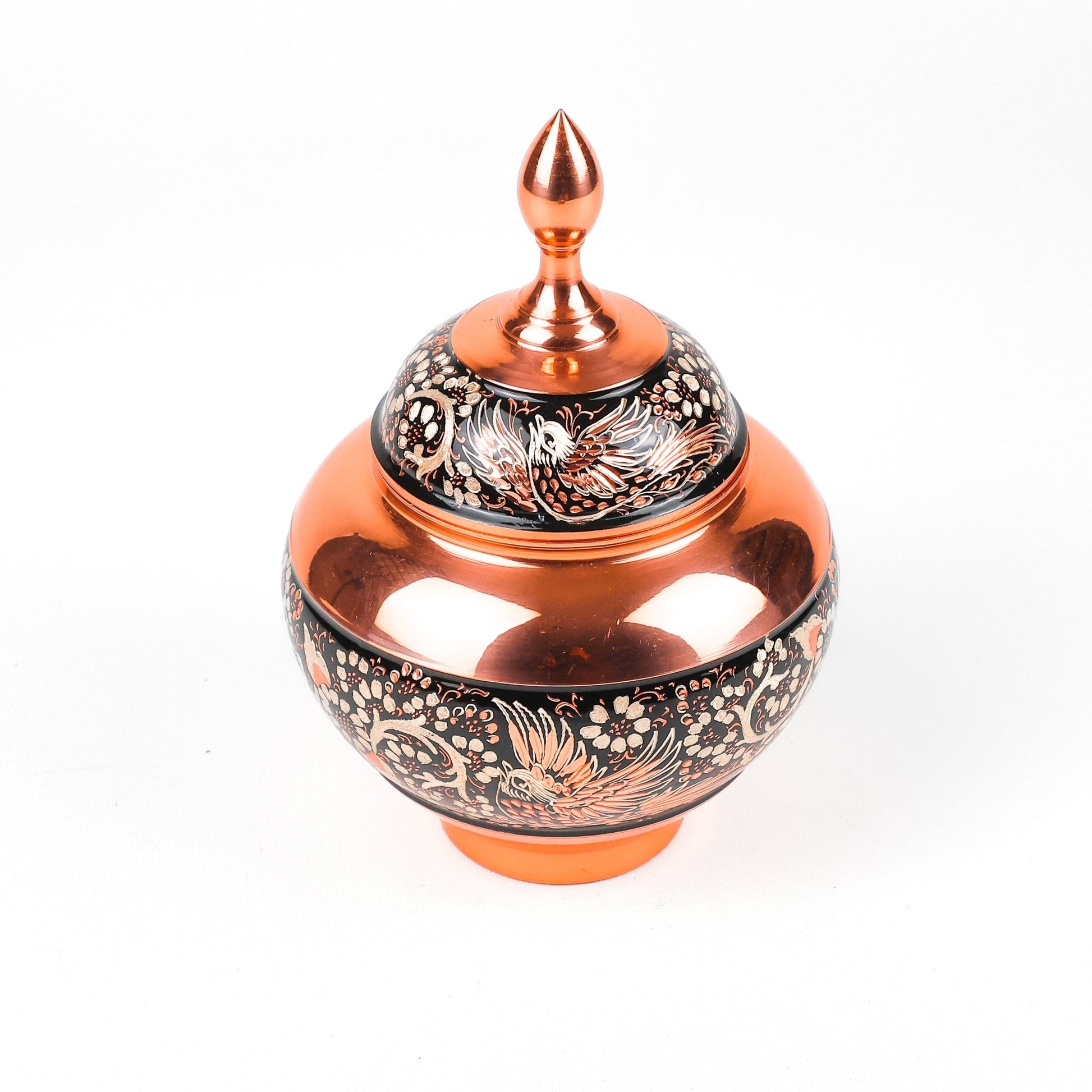 Sugar Bowl (Apple Shape) - Size 25 - Silver Inlay - Meraas Gallery