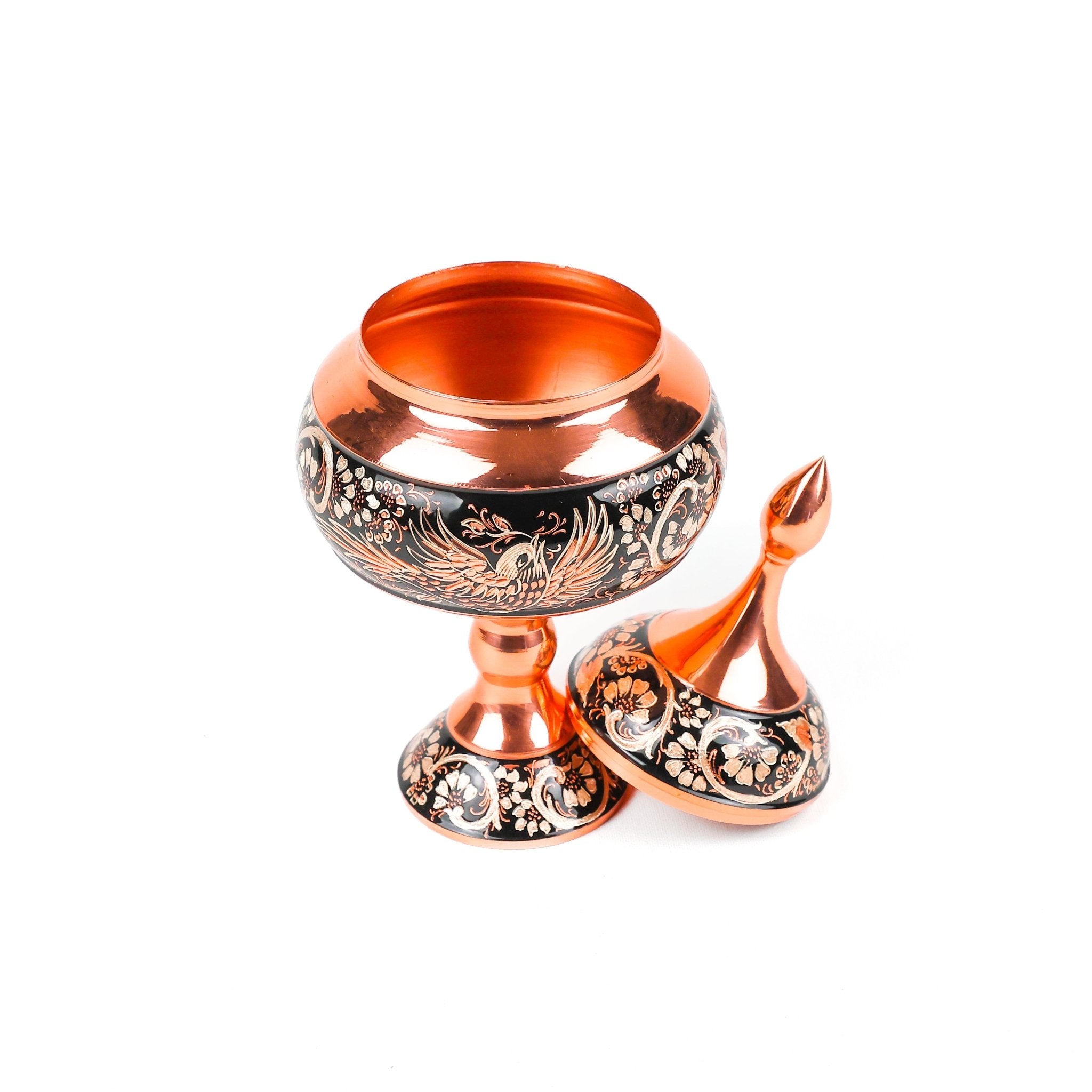 Candy Dish - Size 22 - Silver Inlay - Meraas Gallery