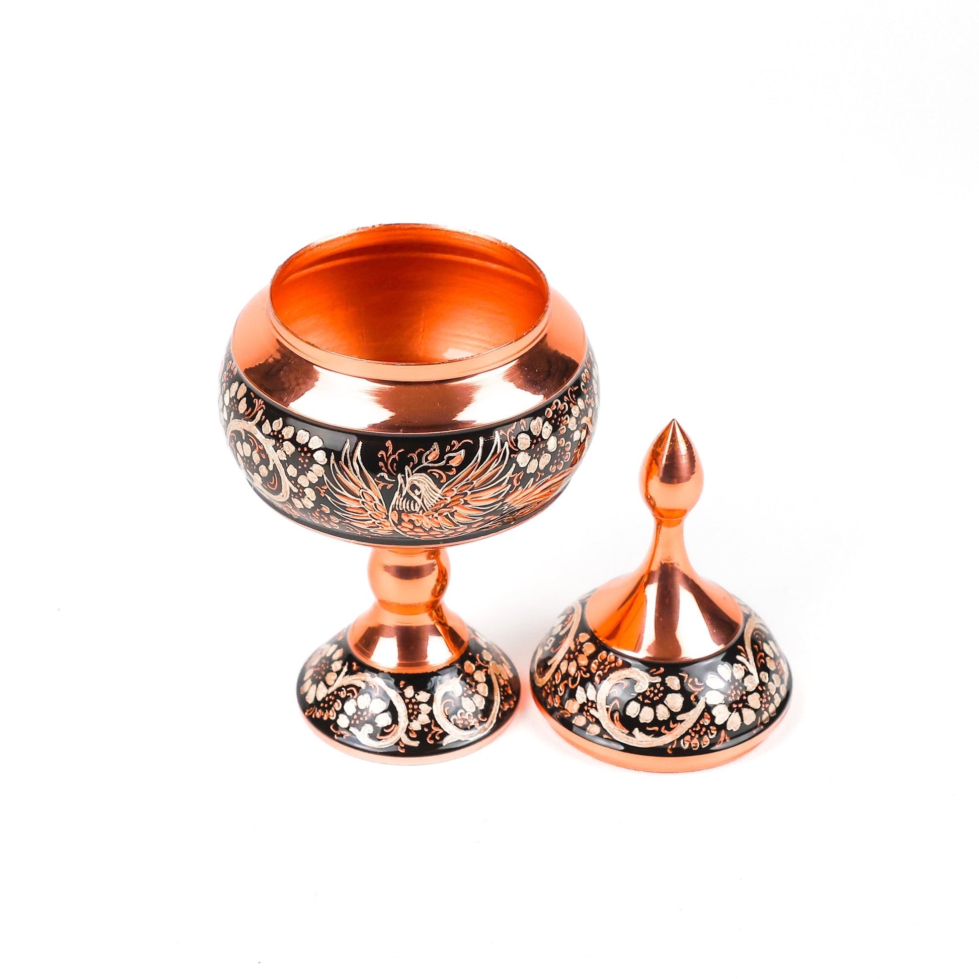 Candy Dish - Size 20 - Silver Inlay - Meraas Gallery