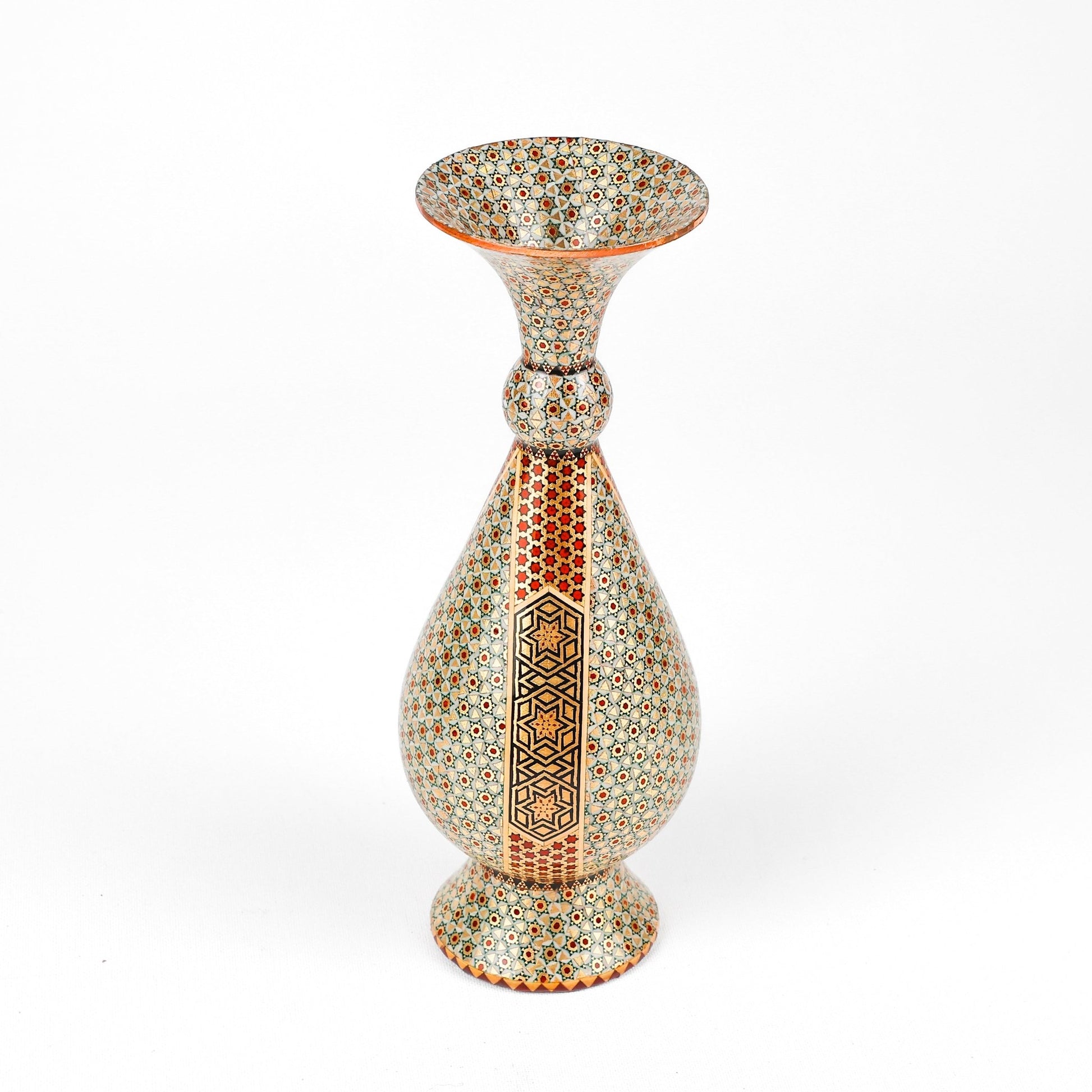 Vase (Soraahi Shape) - Size 25 - Full Khatam - Meraas Gallery