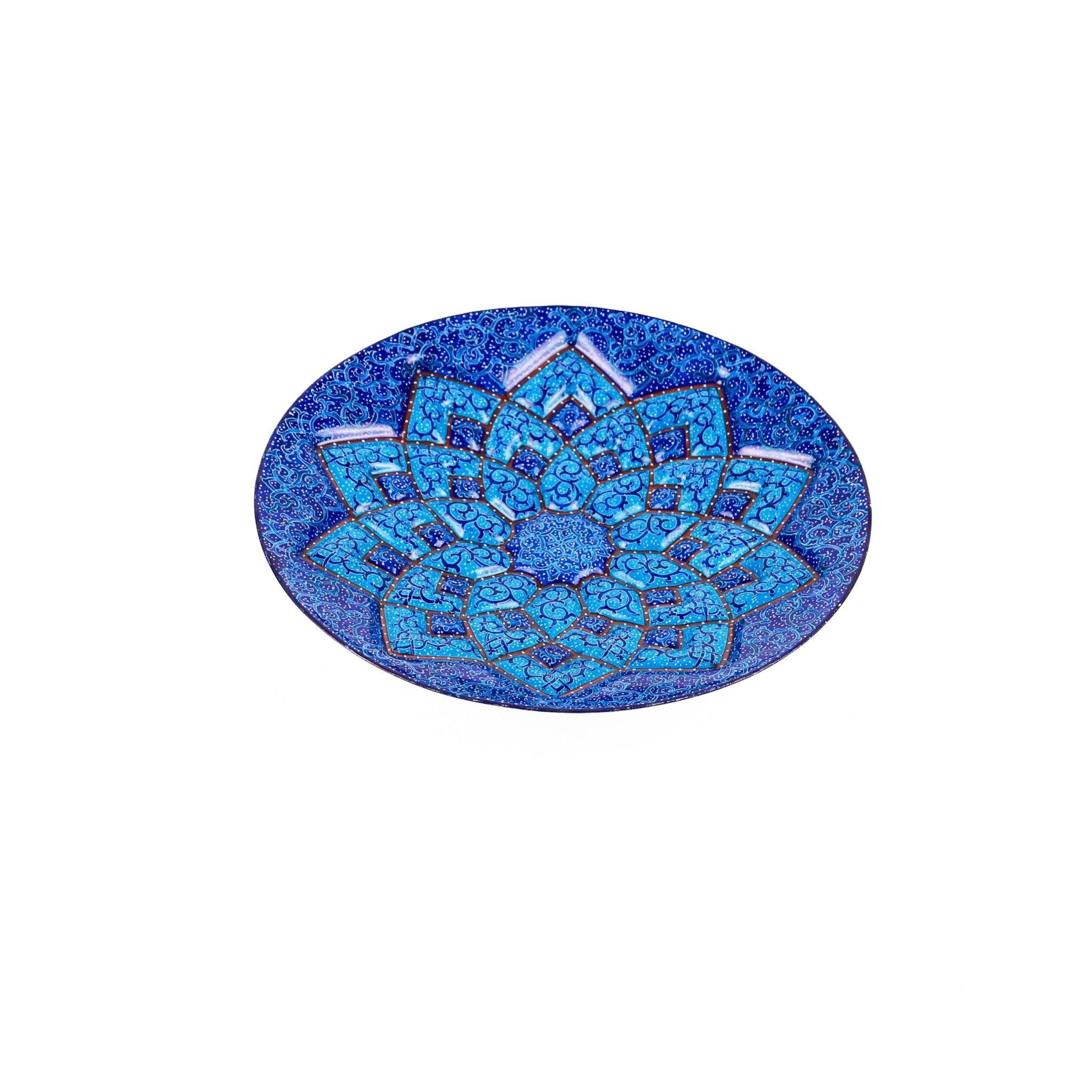 Plate - Size 20 - Flower & Bird Pattern - Meshkat - 03 - Meraas Gallery