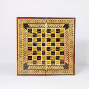 Backgammon & Chess Board - Size 40 - Column Design - Full Khatam - Meraas Gallery