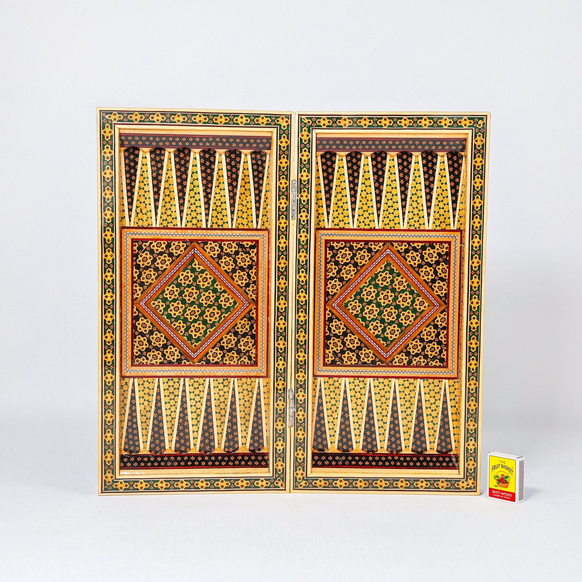 Backgammon & Chess Board - Size 40 - Column Design - Full Khatam - Meraas Gallery
