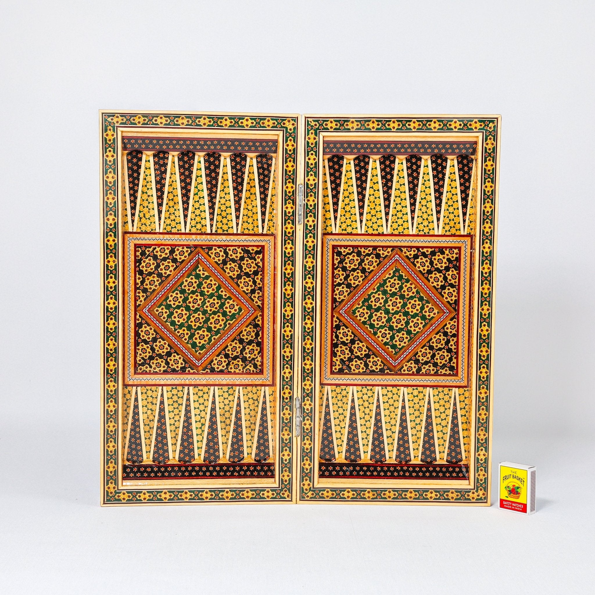 Backgammon & Chess Board - Size 40 - Column Design - Full Khatam - Meraas Gallery