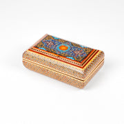 Jewelry Box - Size 10x16 - Full Bone Khatam - Tazhib Painting Lid - Meraas Gallery