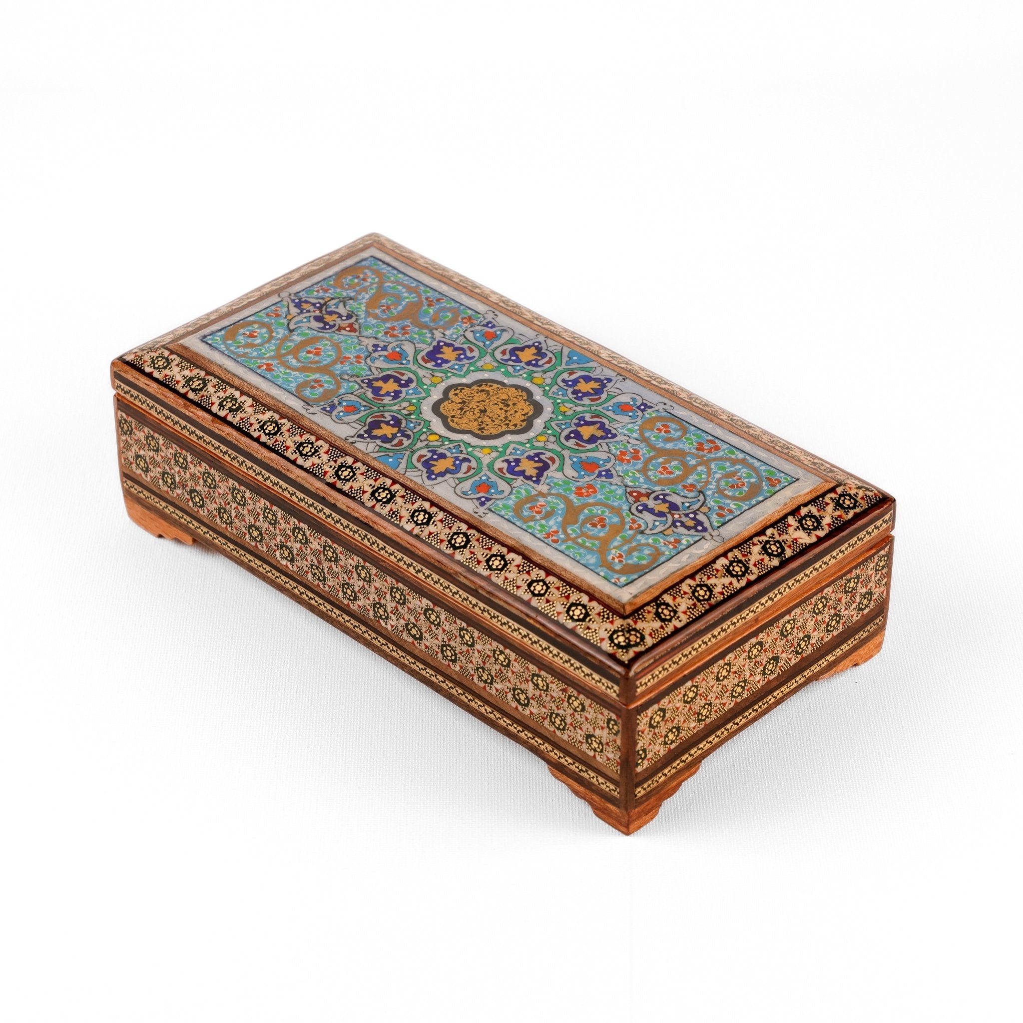 Glove Box - Wooden Interior - Tazhib Painting - Meraas Gallery