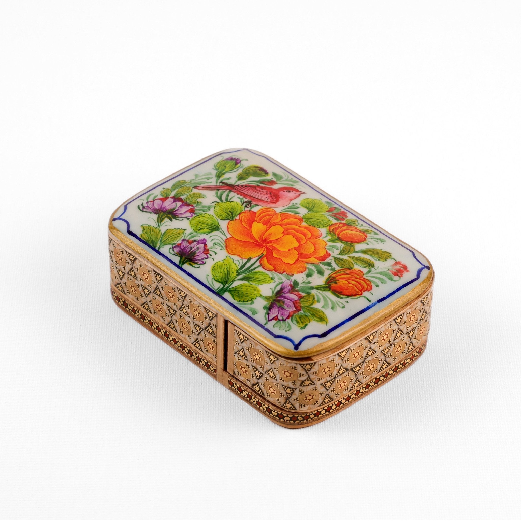 Card Holder - Sliding - Premium Tazhib Painting Lid - Meraas Gallery