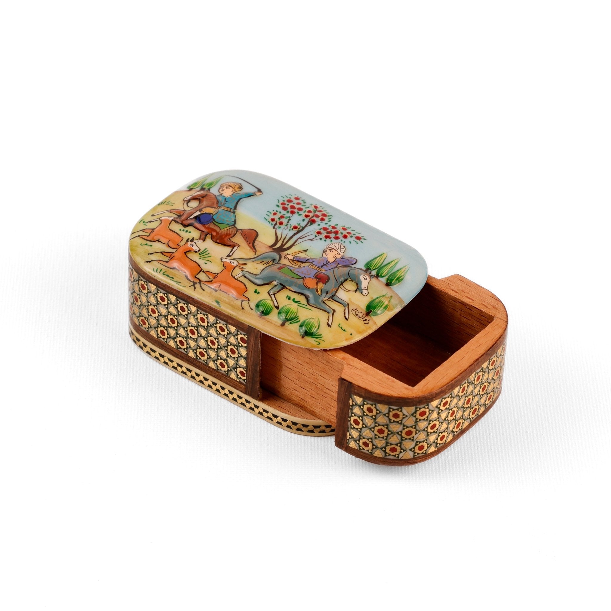 Coin Box - Sliding - Premium Embossed Painting Lid - Meraas Gallery
