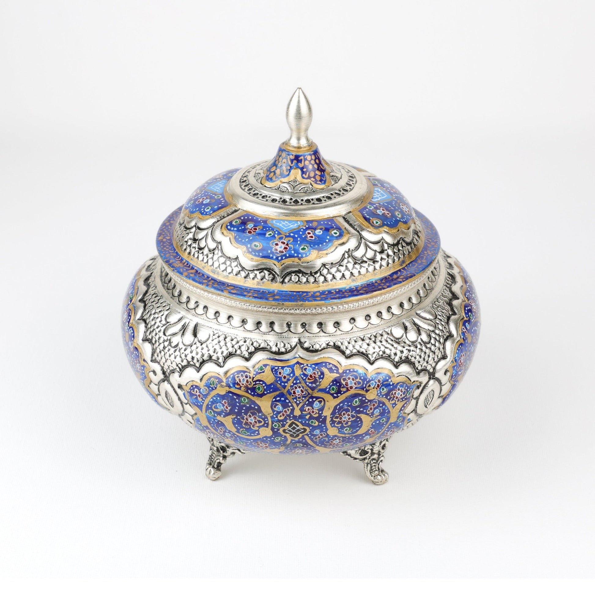 Candy Dish - Large - Four - Leg Design - Copper & Mina - Meraas Gallery
