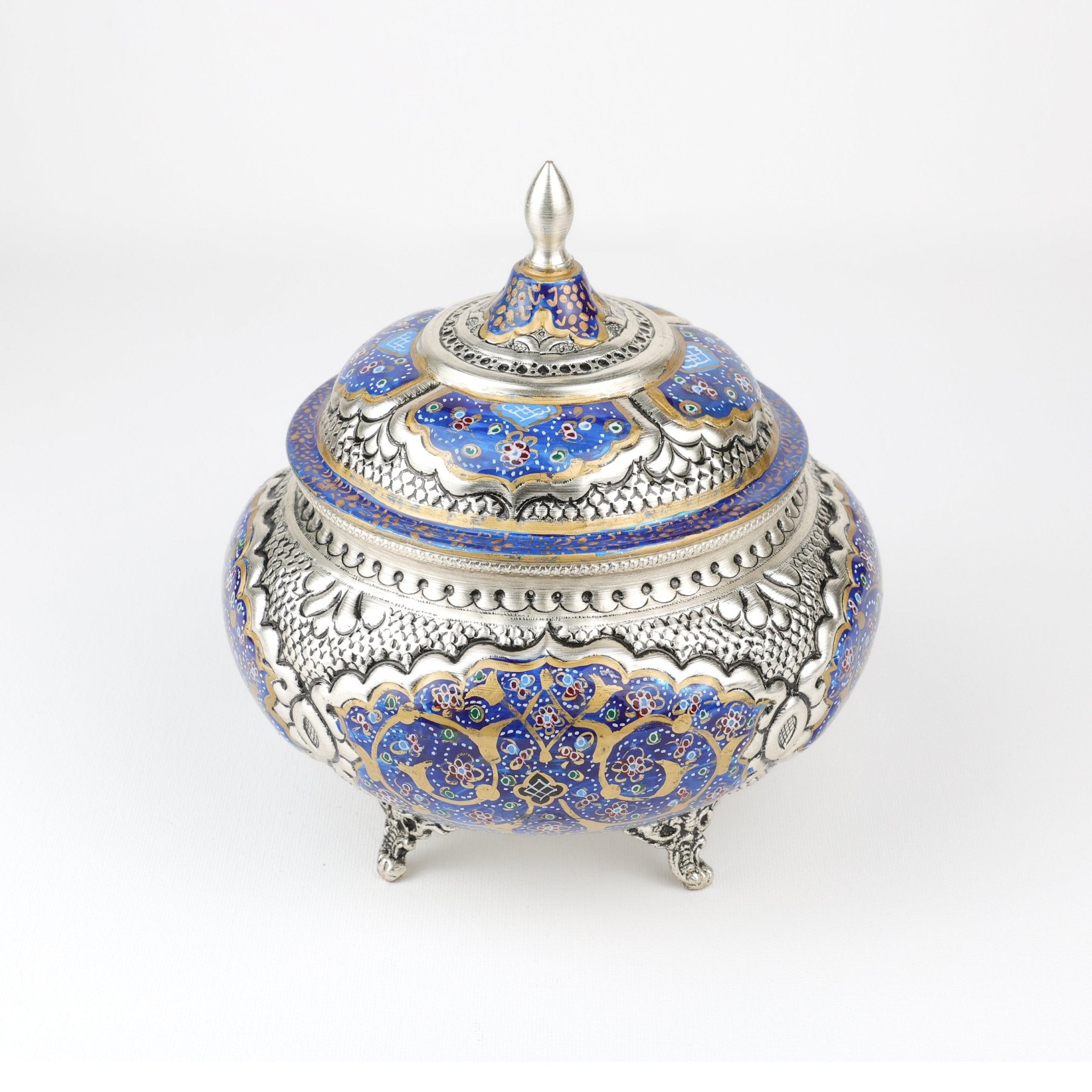 Candy Dish - Large - Four - Leg Design - Copper & Mina - Meraas Gallery