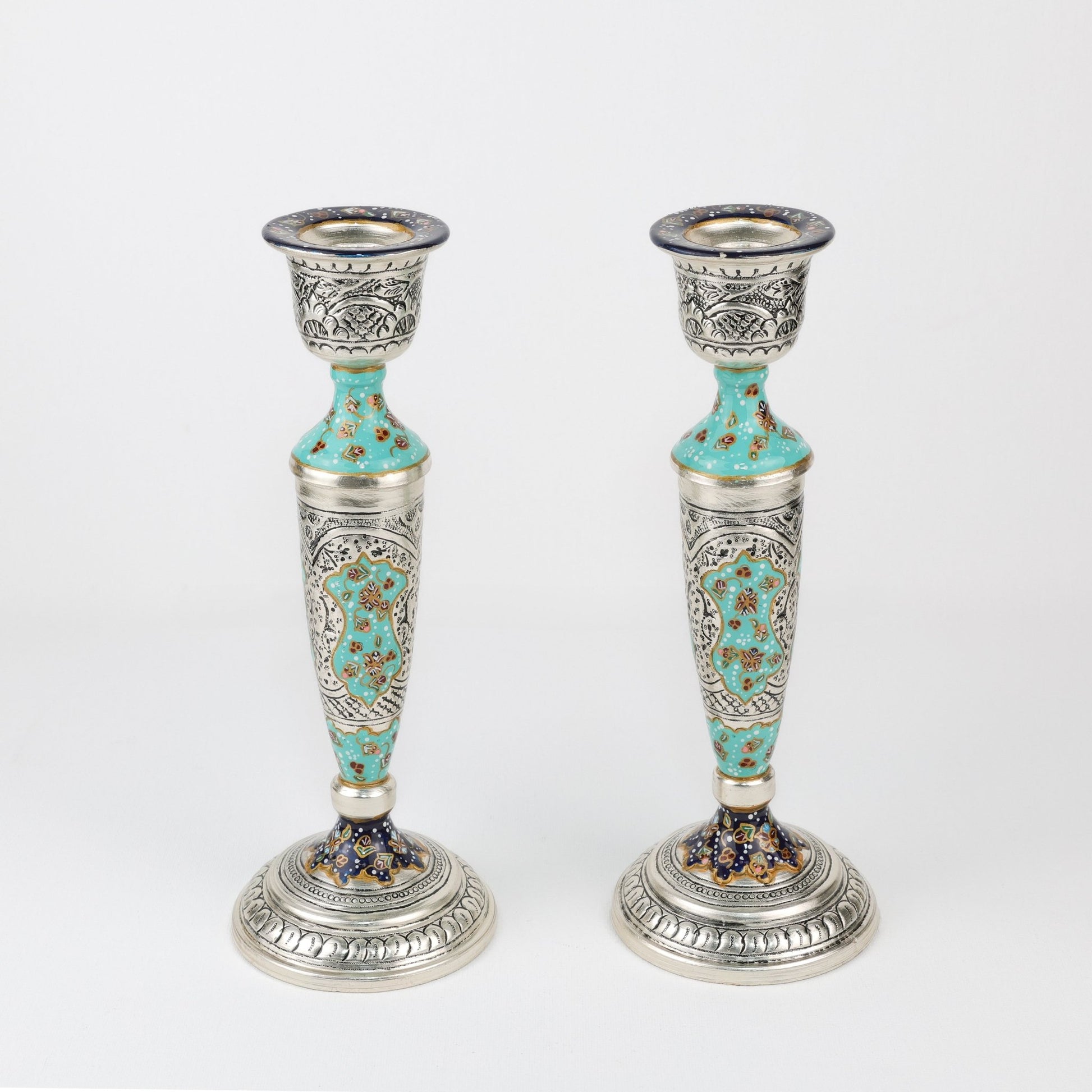 Mirror and Candle Holder Set - Oval - Copper & Mina - Meraas Gallery