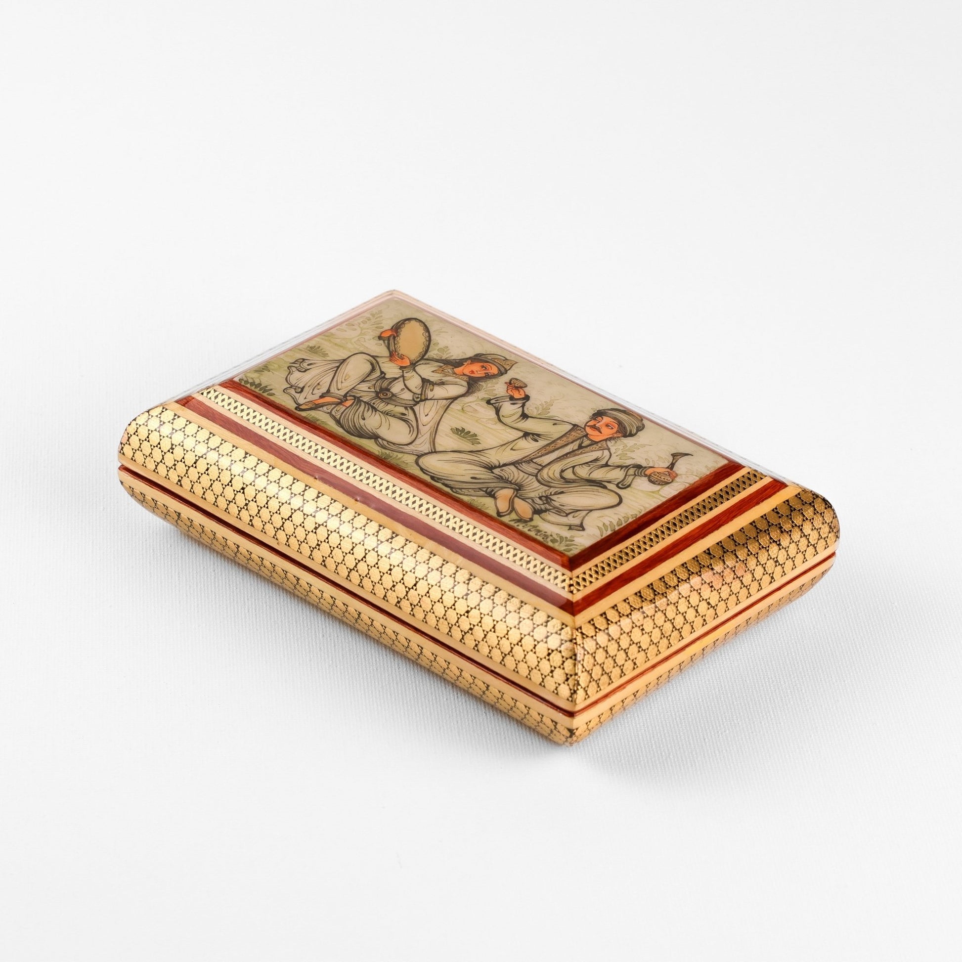 Slim Box with Inner Strap - Wire Khatam - Double - Sided - Size 1 - Meraas Gallery