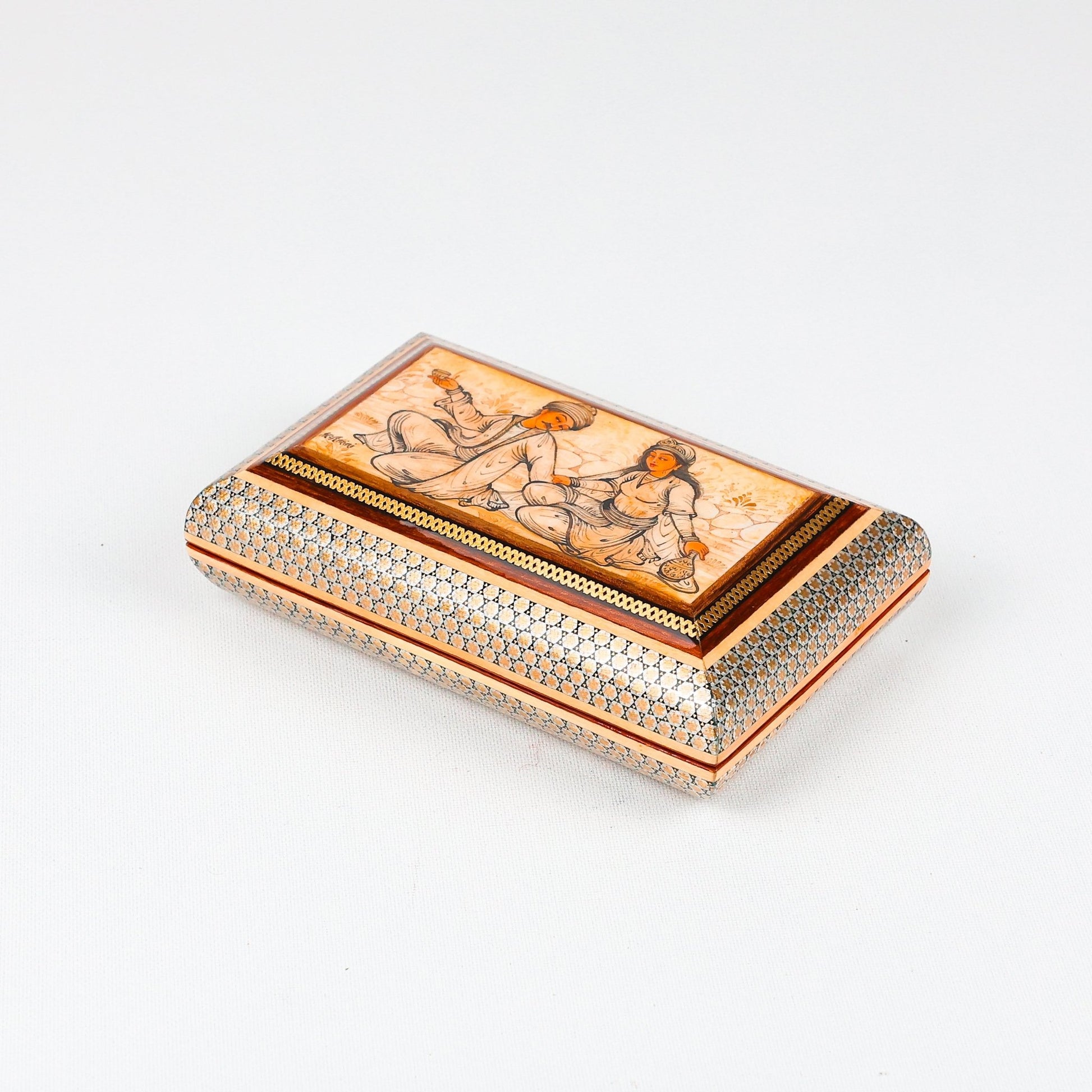 Slim Box with Inner Strap - Wire Khatam - Double - Sided - Size 3 - Meraas Gallery