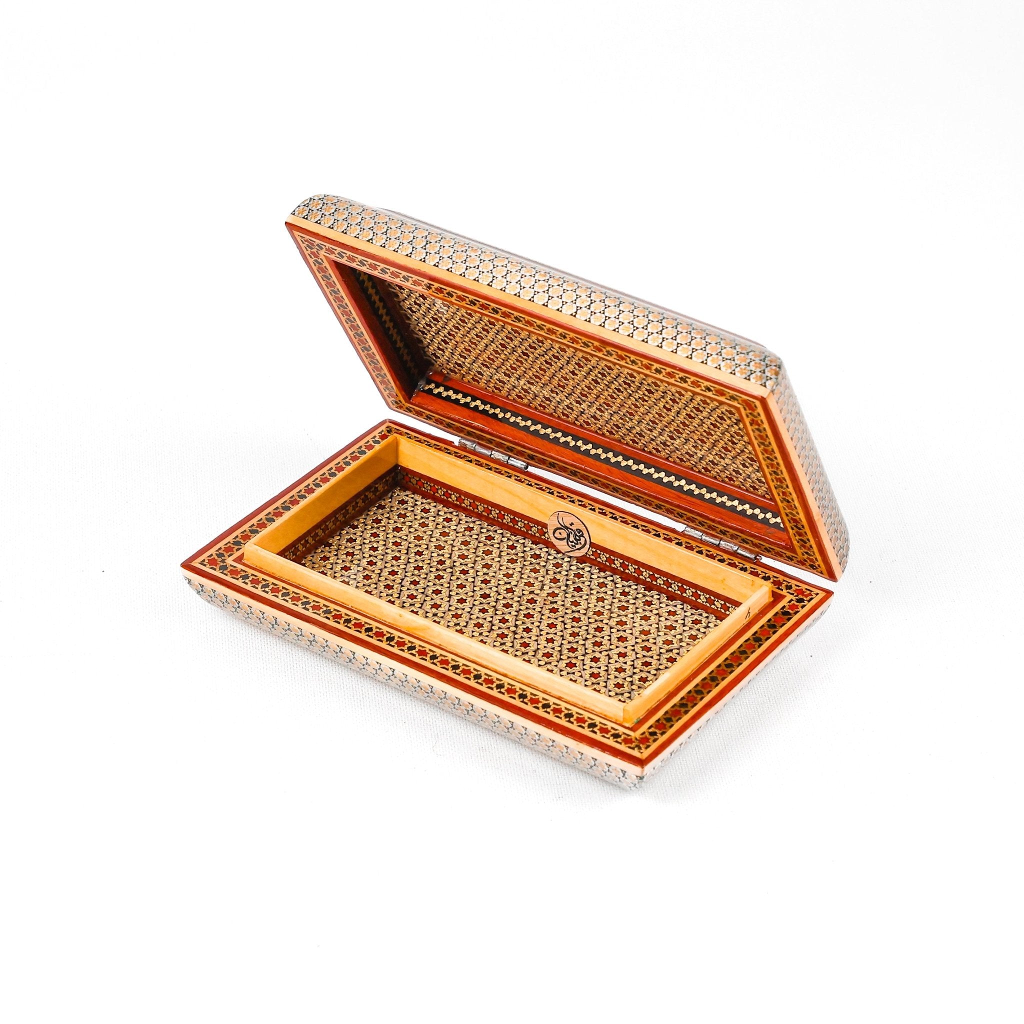 Slim Box with Inner Strap - Wire Khatam - Double - Sided - Size 3 - Meraas Gallery