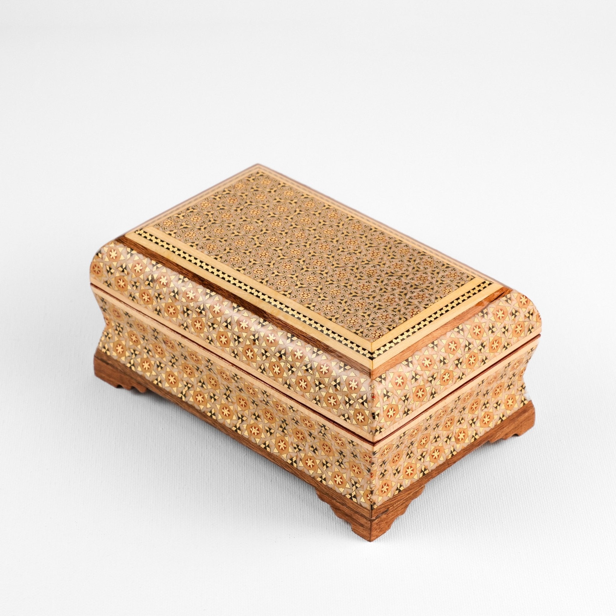 Seeded Spear Bowl Box - Inner Seeded - Khatam Lid - Size 1 - Meraas Gallery