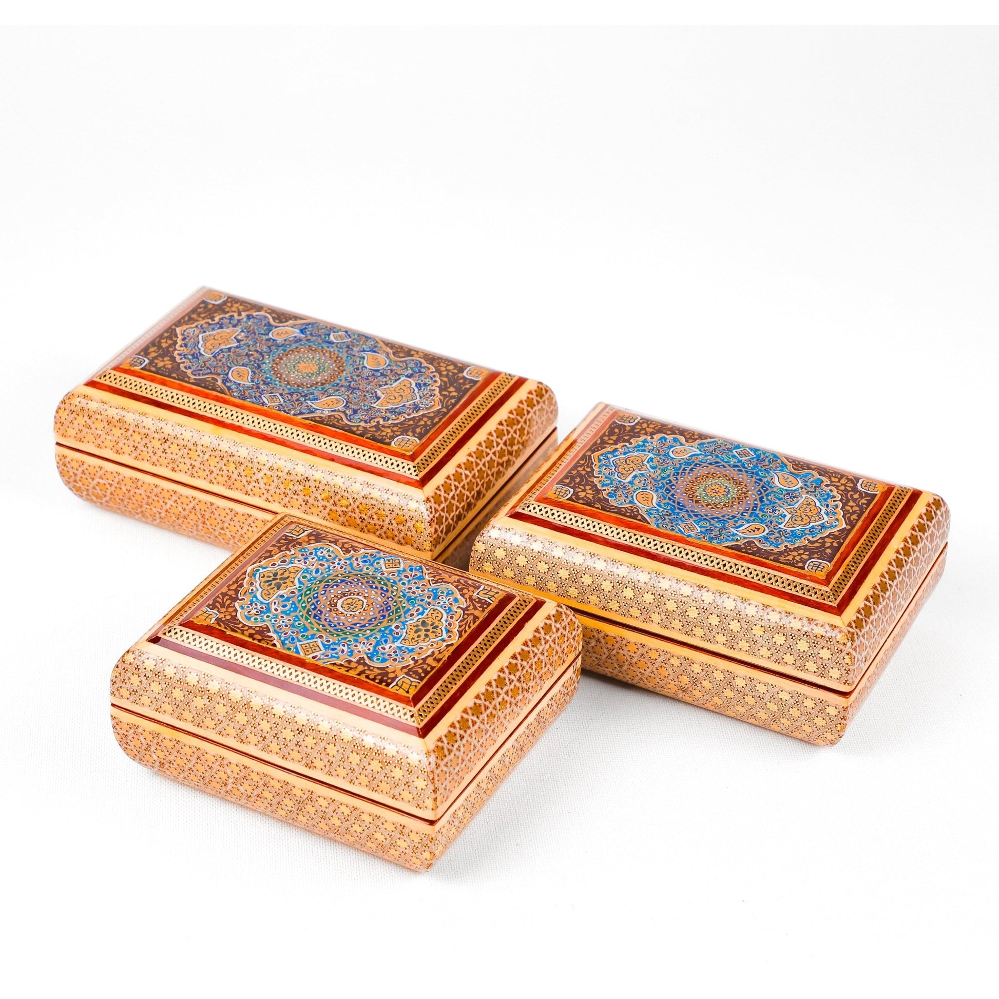 Full Glass Box - Premium - Tazhib Lid - Size 3 - Meraas Gallery