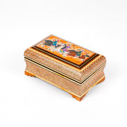 Bowl Box - Glass - Sun Pattern - Golden Polo Lid - Size 3 - Meraas Gallery