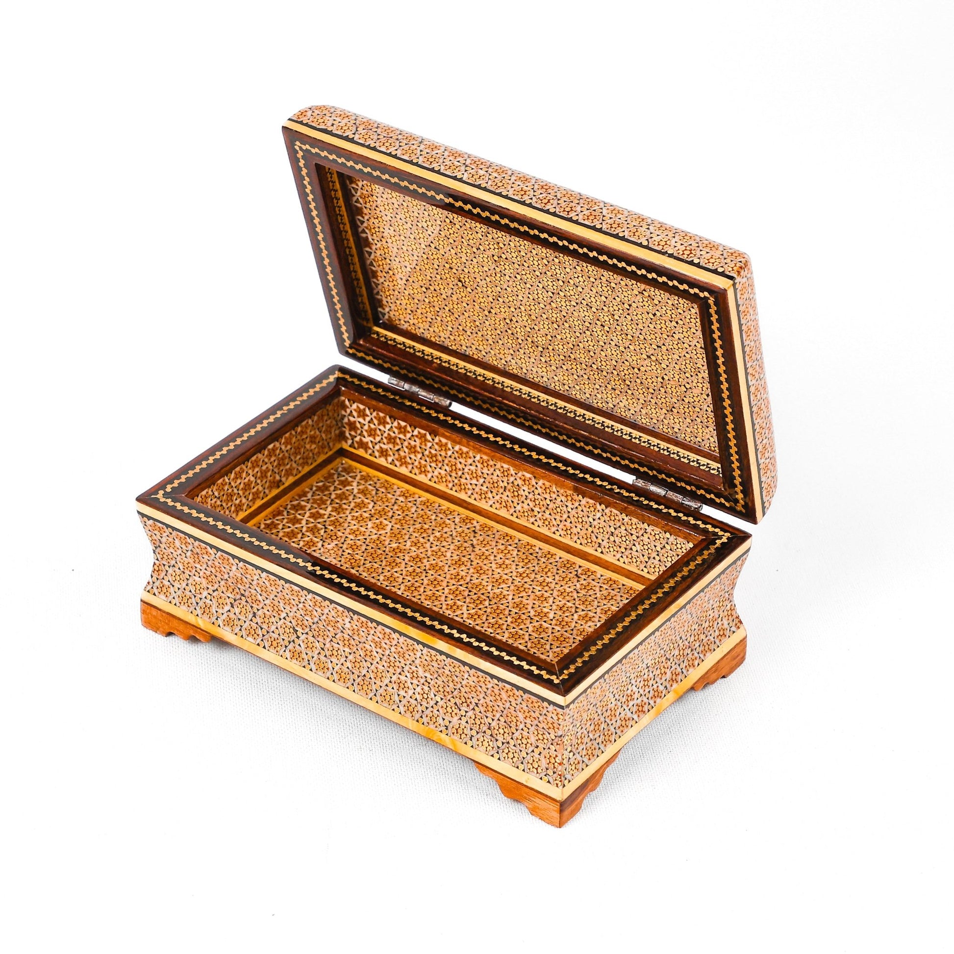 Bowl Box - Glass - Sun Pattern - Golden Polo Lid - Size 3 - Meraas Gallery