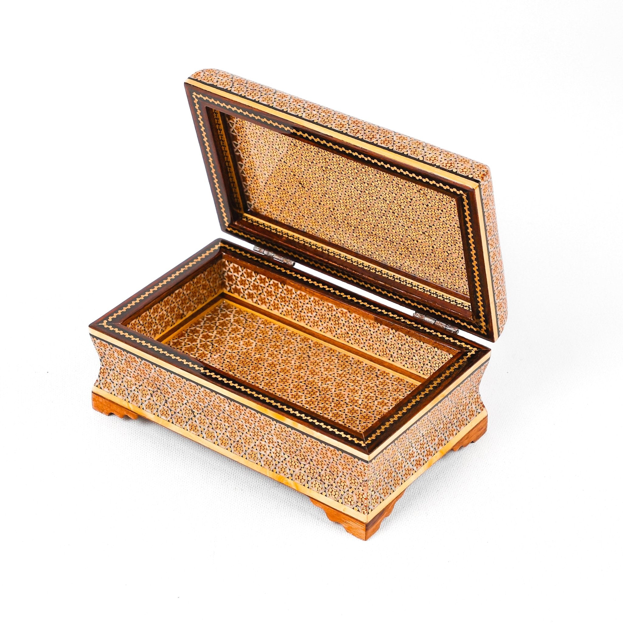 Bowl Box - Glass - Sun Pattern - Golden Polo Lid - Size 3 - Meraas Gallery