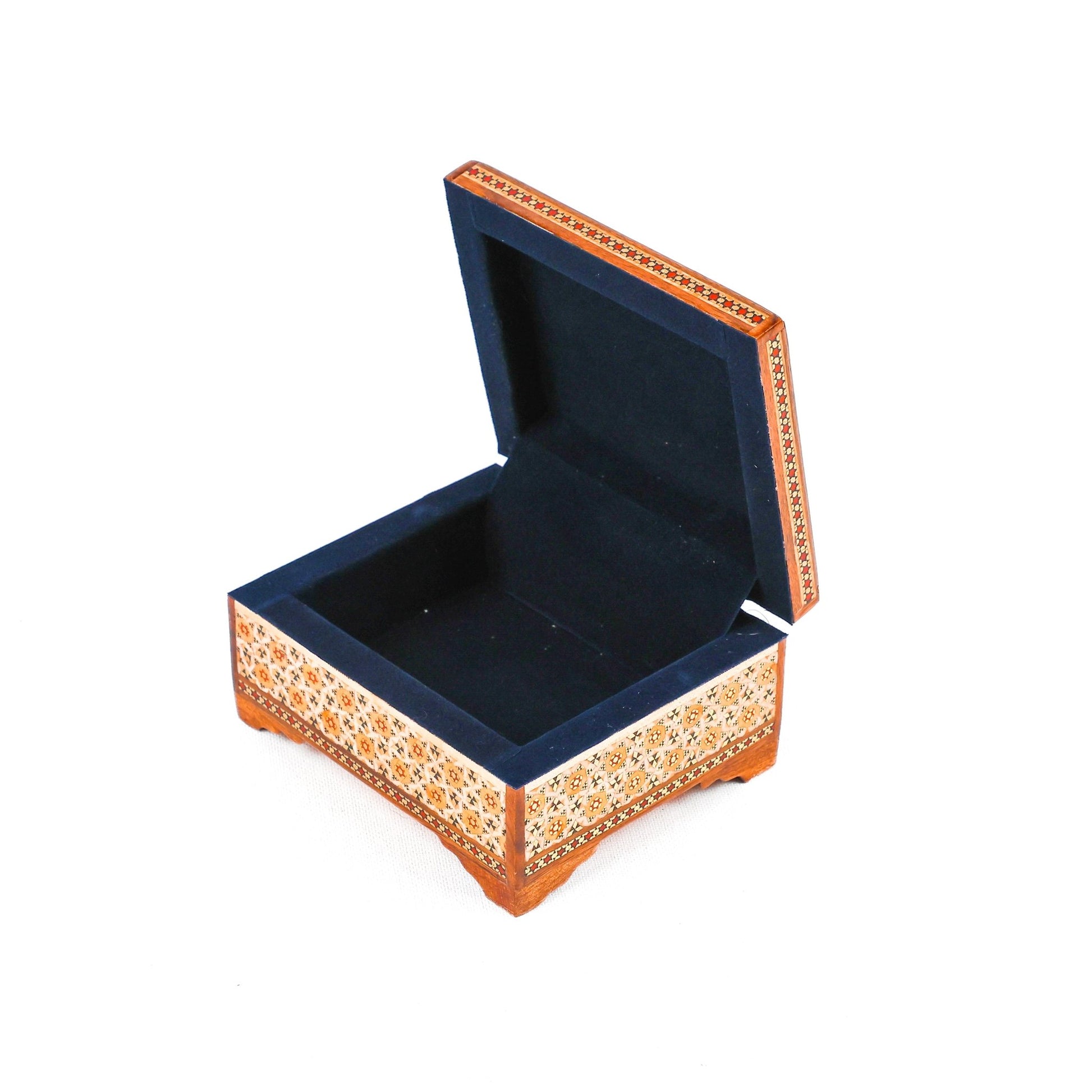 Flat - Side Box - Seeded Premium - Inner Velvet - Tazhib Lid - Size 1 - Meraas Gallery