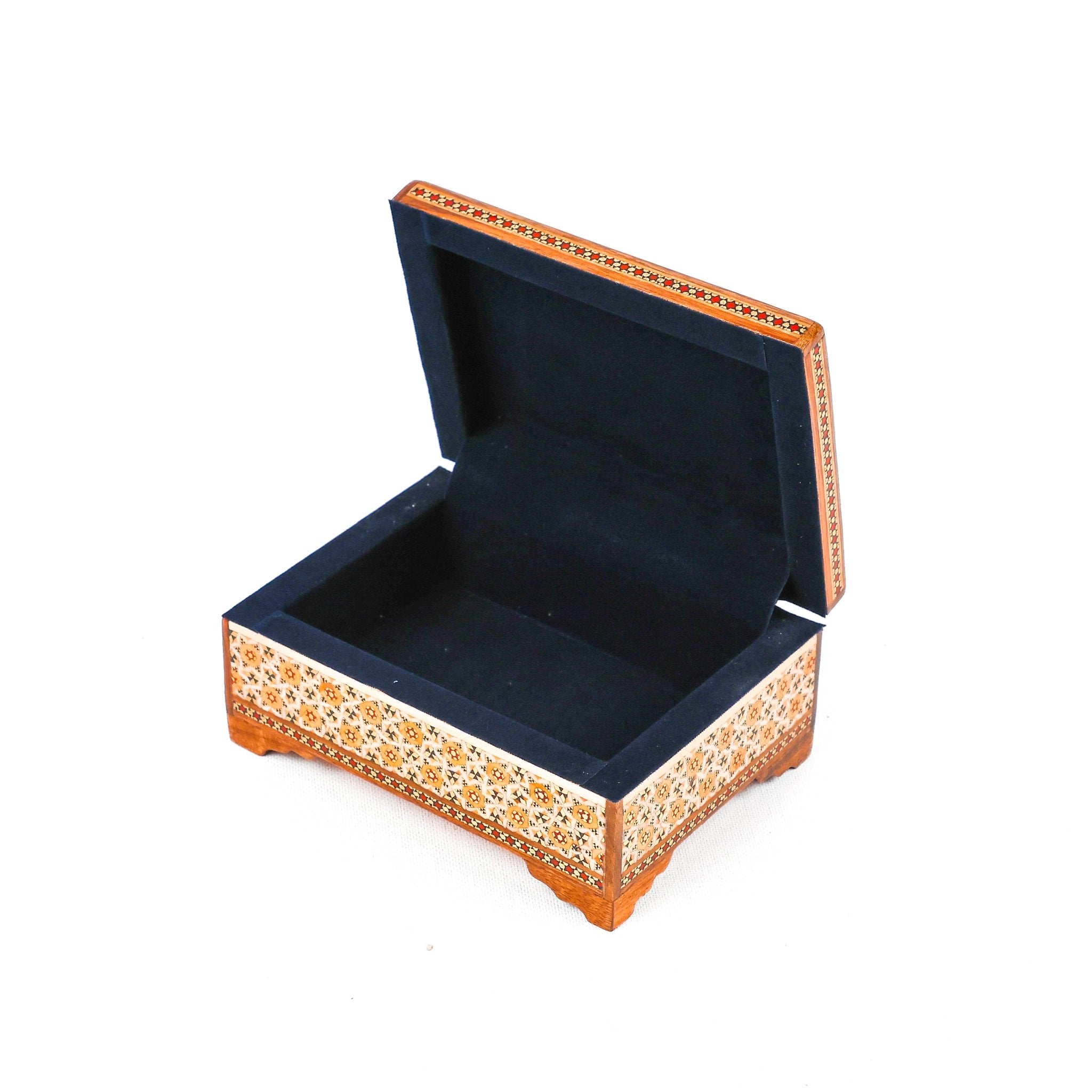 Flat - Side Box - Seeded Premium - Inner Velvet - Tazhib Lid - Size 2 - Meraas Gallery