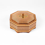 Candy Dish - 8 - Sided - Khatam Glass Premium - Inner Beech - Toranj Lid - Size 3 - Meraas Gallery