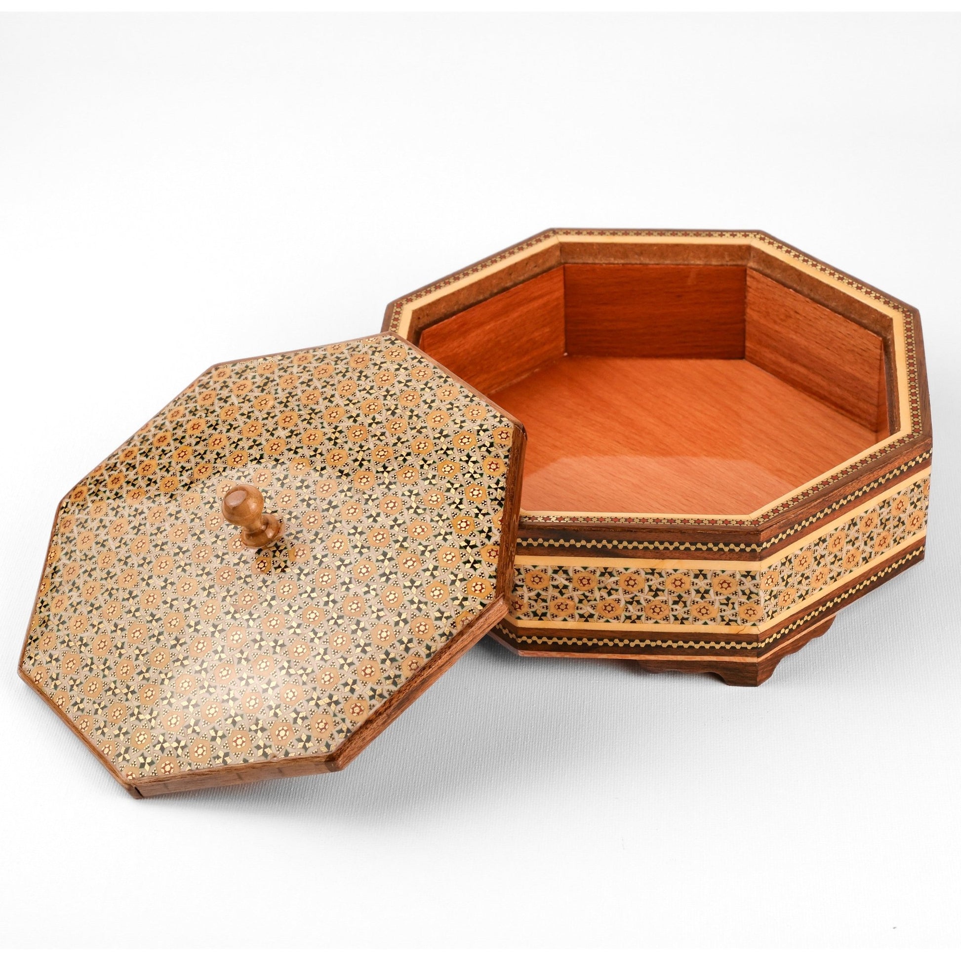 Candy Dish - 8 - Sided - Seeded Spear Design - Inner Beech - Size 3 - Meraas Gallery