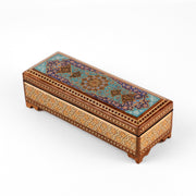 Pen Case - Size 20 - Hinged - Seeded Premium - Inner Velvet - Tazhib Lid - Meraas Gallery