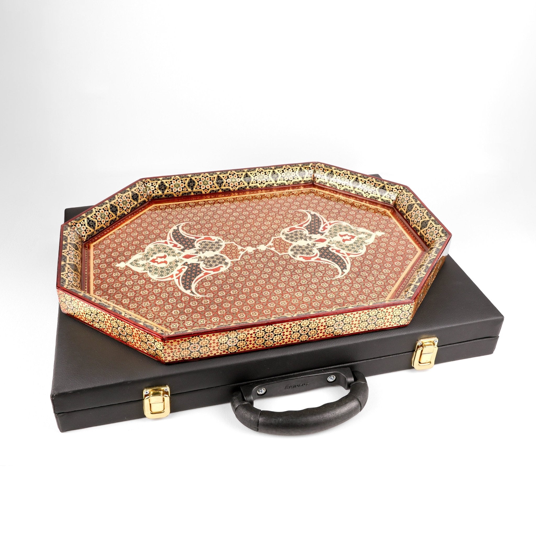 Tray - Oval - Full Khatam - Medium - Shirazi Style - Meraas Gallery