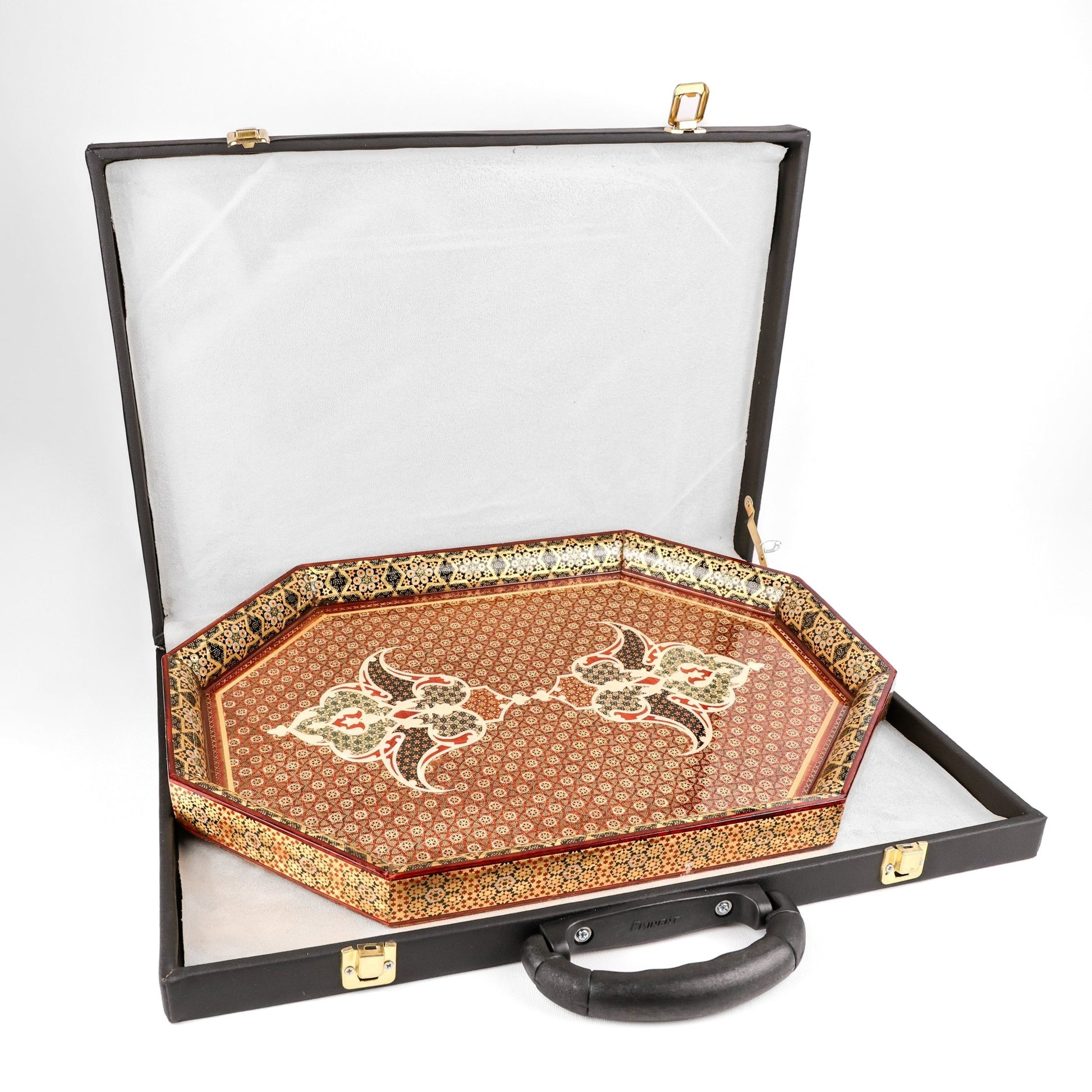 Tray - Oval - Full Khatam - Medium - Shirazi Style - Meraas Gallery