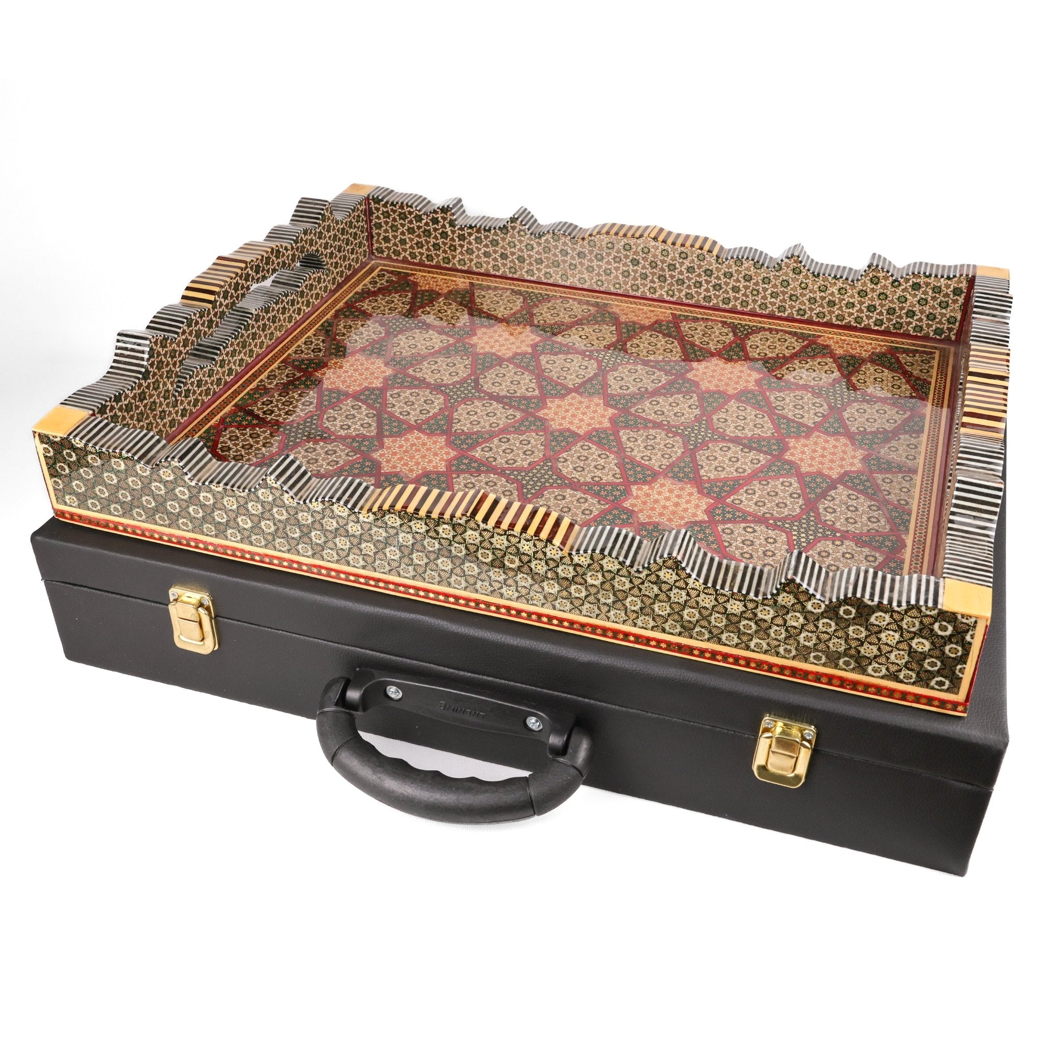 Tray - Rectangular - Full Khatam - Medium - Shirazi Style - Meraas Gallery