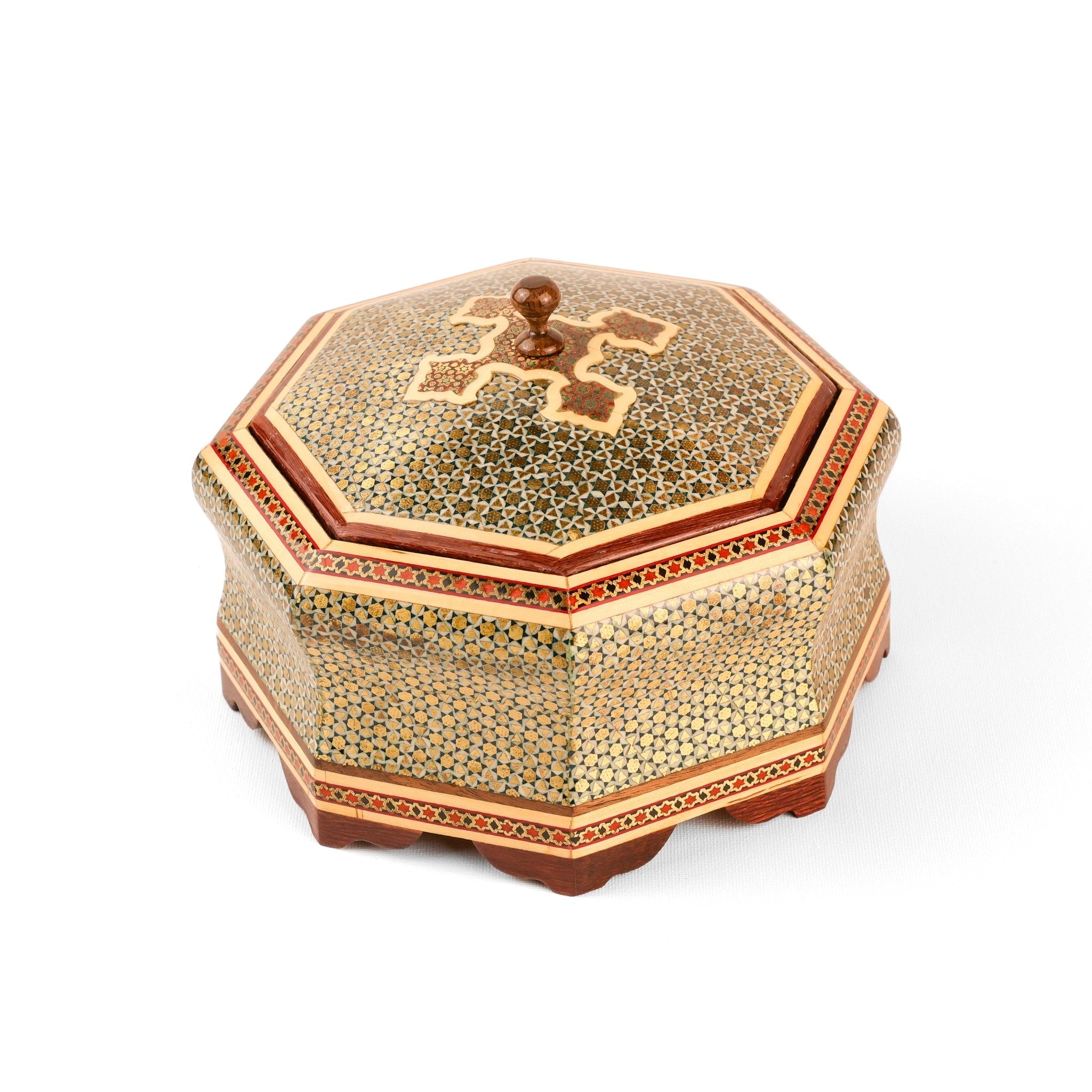 Candy Dish - 8 - Sided - Star Khatam - Embossed Toranj Design - Size 2 - Meraas Gallery