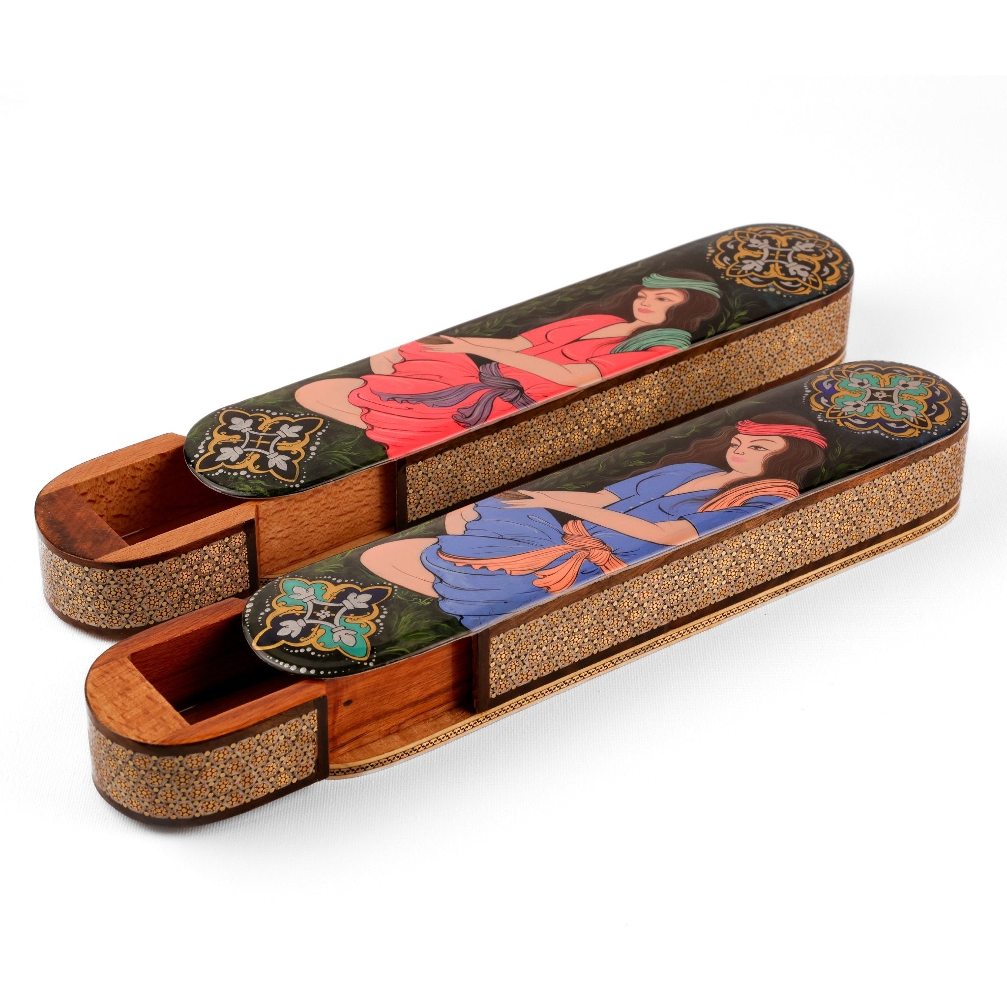 Sliding Pen Case - Size 30 - Khatam Design - Meraas Gallery
