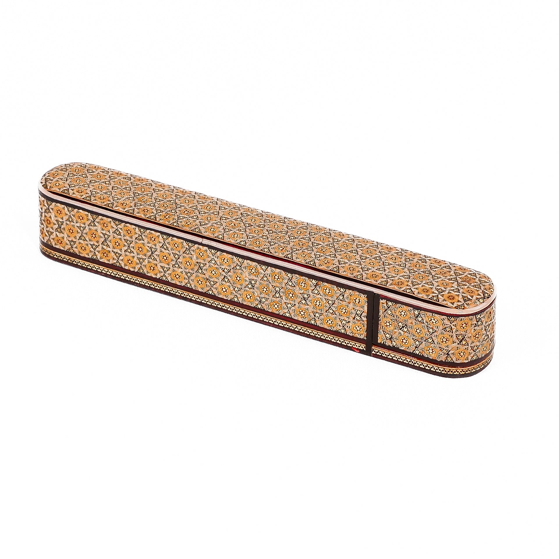 Sliding Pen Case – Size 30 – Khatam with Studded Design - Meraas Gallery