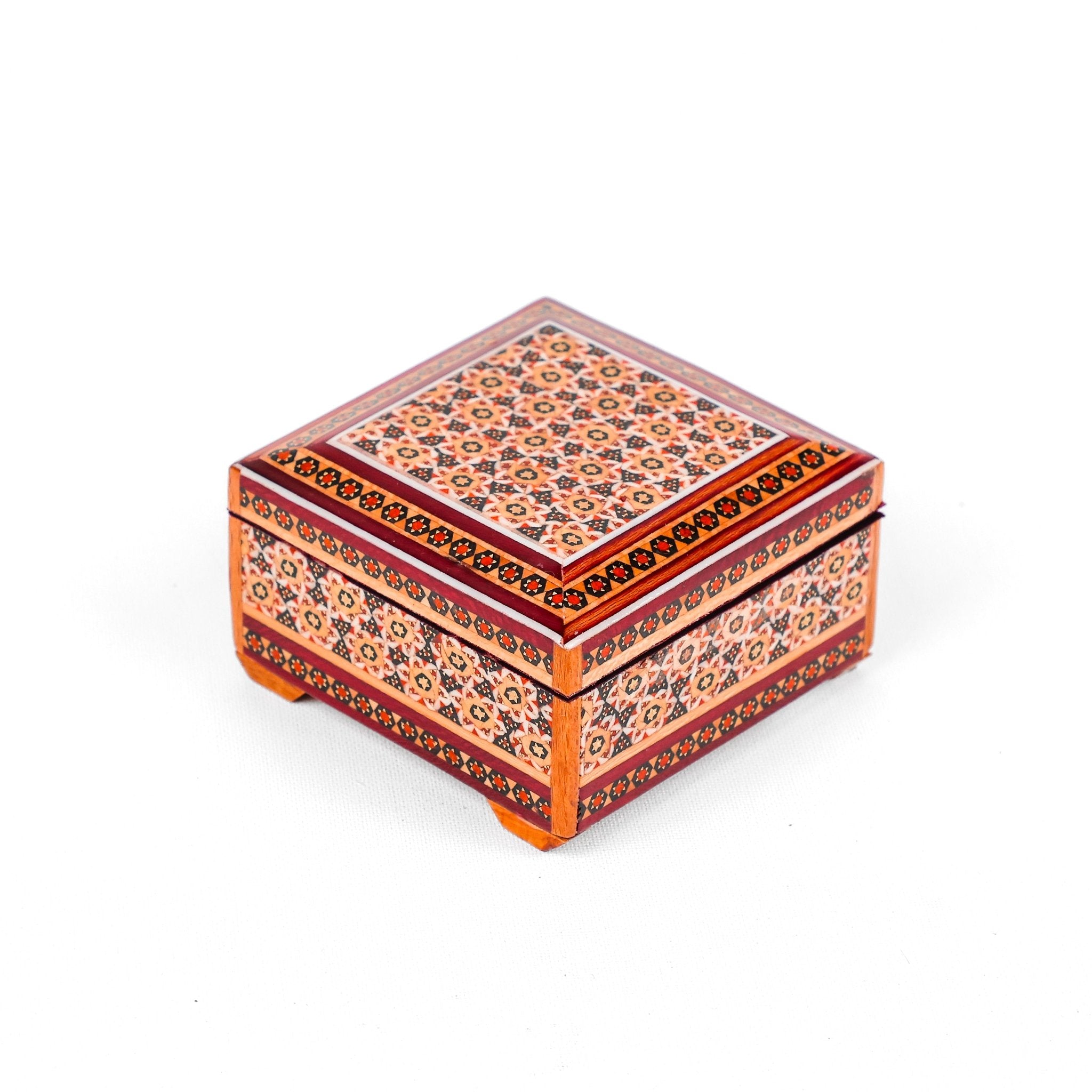 Coin Box – Khatam with Miniature Painting - Meraas Gallery