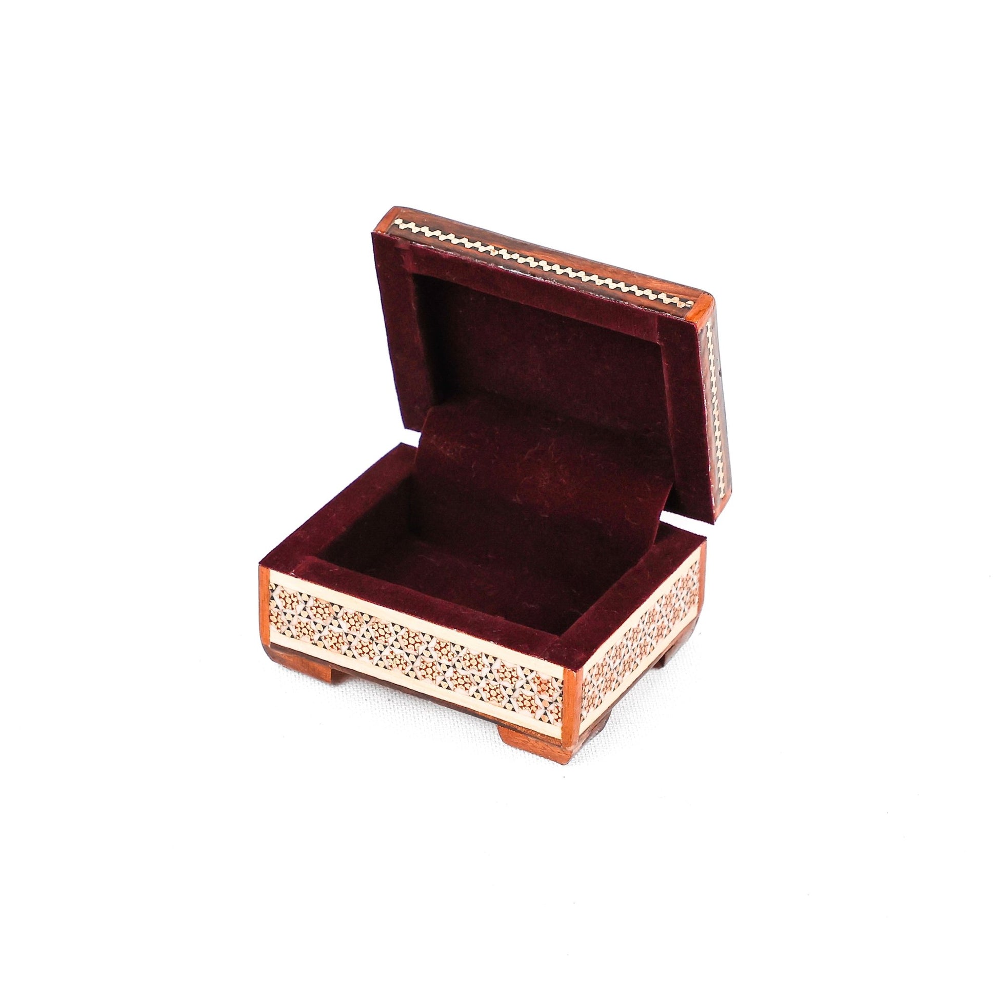 Hexagonal Coin Box – Bone Khatam – Inside Beechwood - 01 - Meraas Gallery