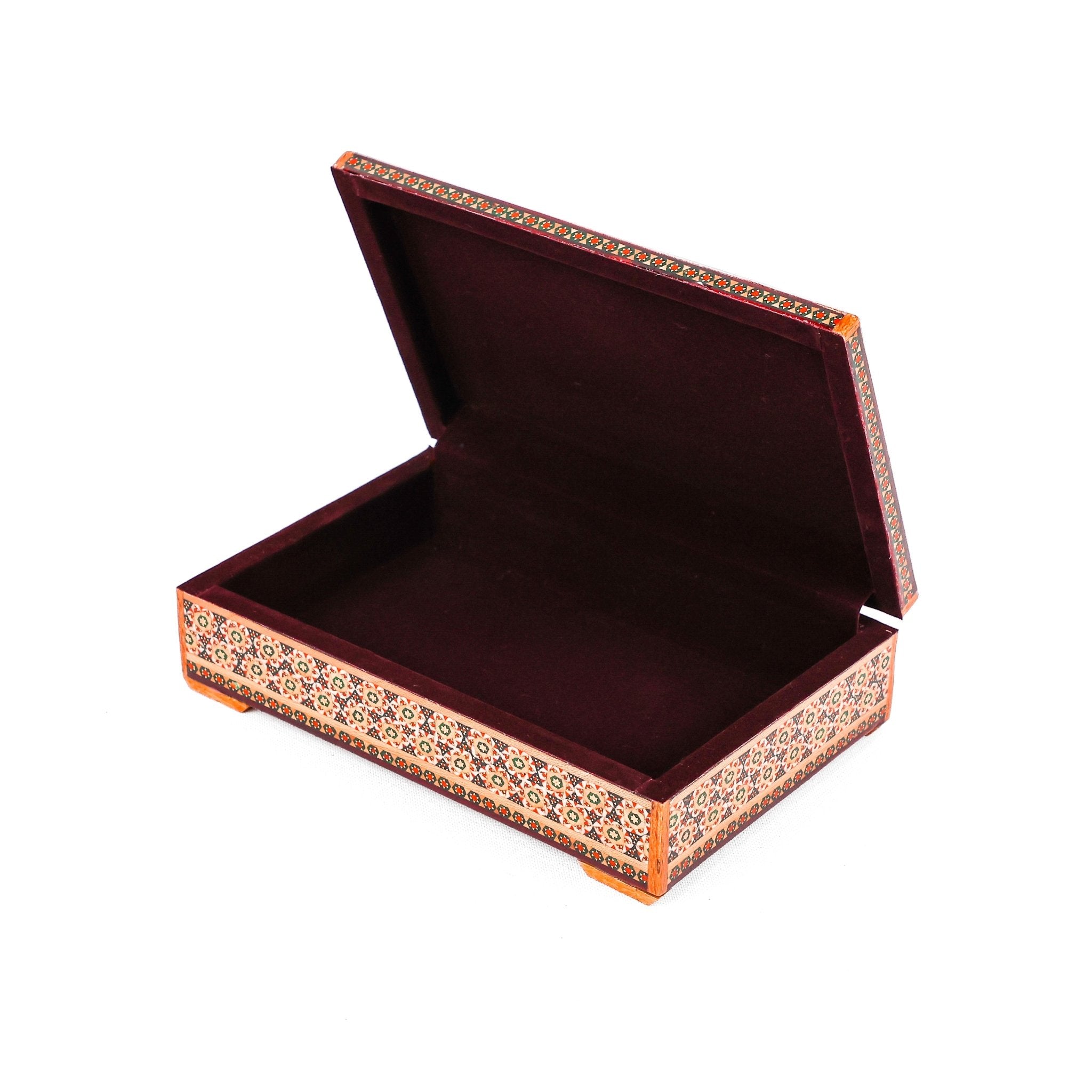 Jewelry Box – Size 14×22 – Turquoise Khatam - Meraas Gallery