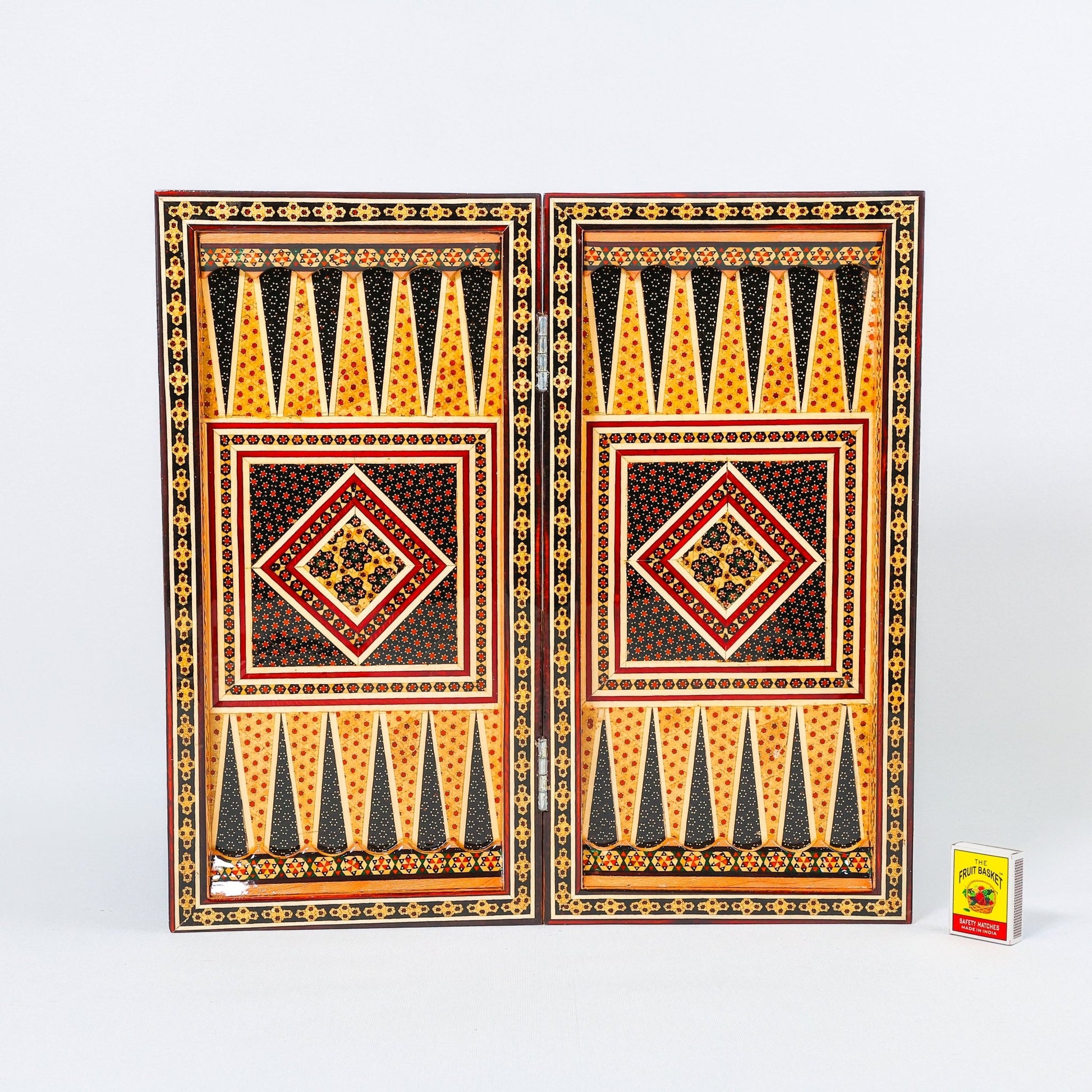 Backgammon & Chess Board – Size 40 – Column Frame – Full Khatam Design - 11 - Meraas Gallery