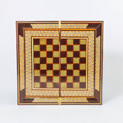 Backgammon & Chess Board – Size 40 – Column Frame – Full Khatam Design - 12 - Meraas Gallery