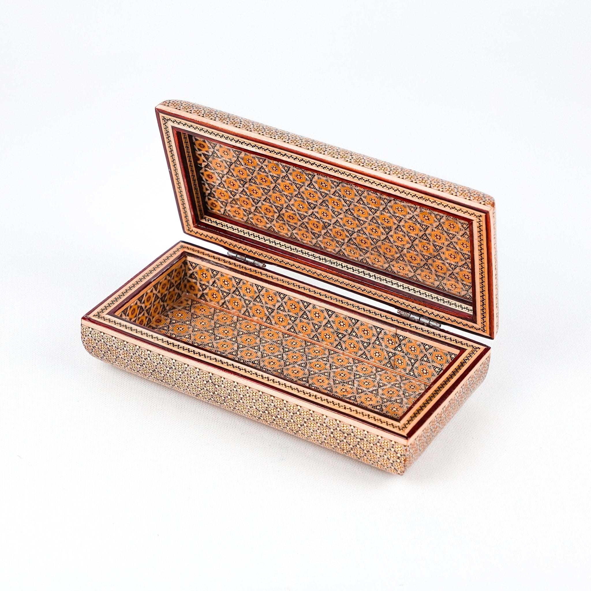 Glove Box – Full Khatam – Soap Shape – Round Top and Bottom – Black Star Design - Meraas Gallery