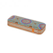 Card Holder – Double Round Edge – Glass Khatam – Inside Beechwood - Meraas Gallery