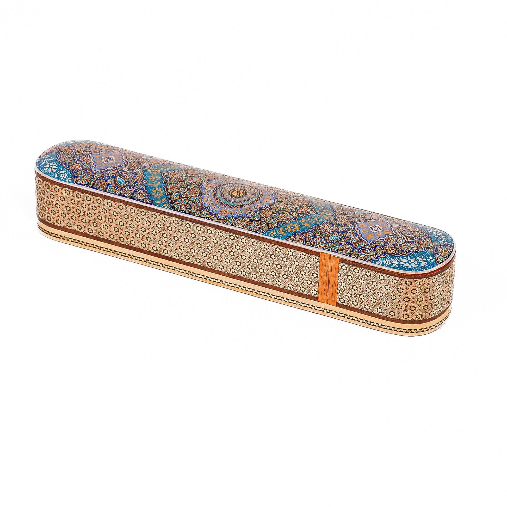 Pick Holder – Size 30 – Glass Khatam – Premium – Inside Beechwood – Outer Tash’ir - Meraas Gallery