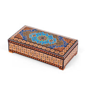 Box – Size 11×21 – Regular Studded – Inside Velvet – Outer Khatam & Tazhib - 03 - Meraas Gallery