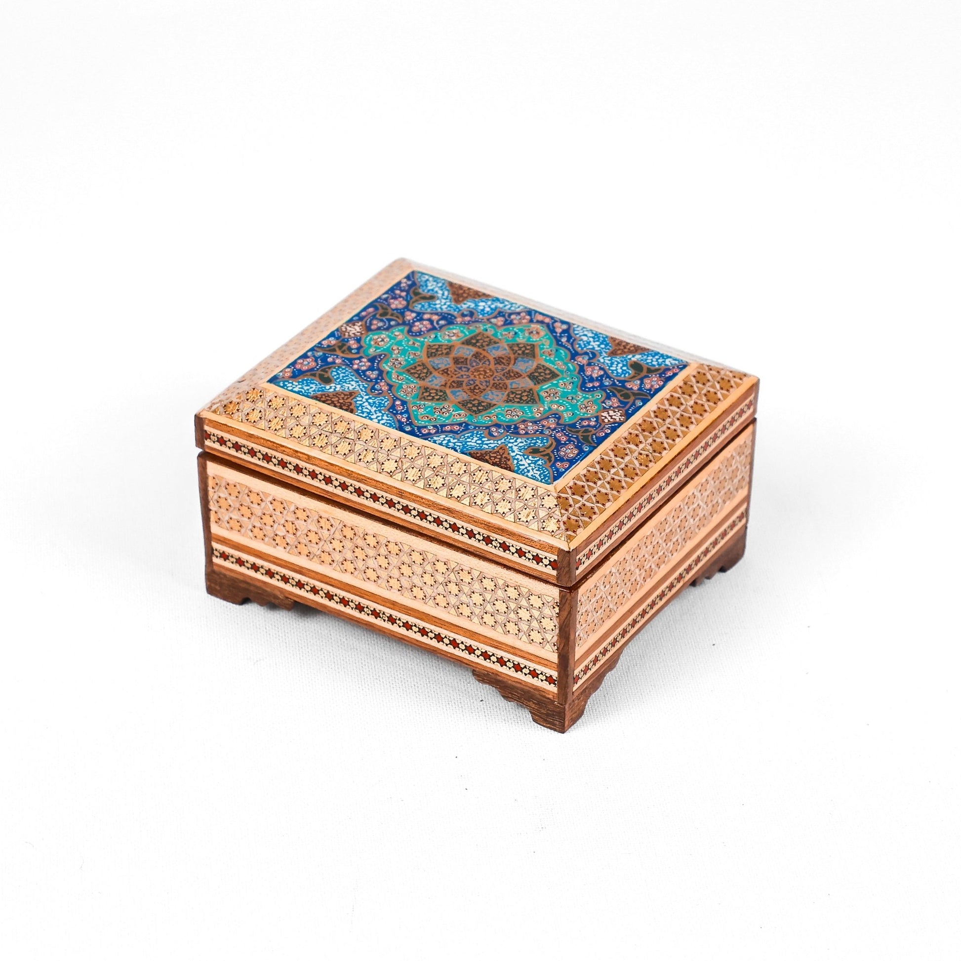 Flat - Side Box - Premium Glass - Inside Beechwood - Outer Tazhib - Size 1 - Meraas Gallery