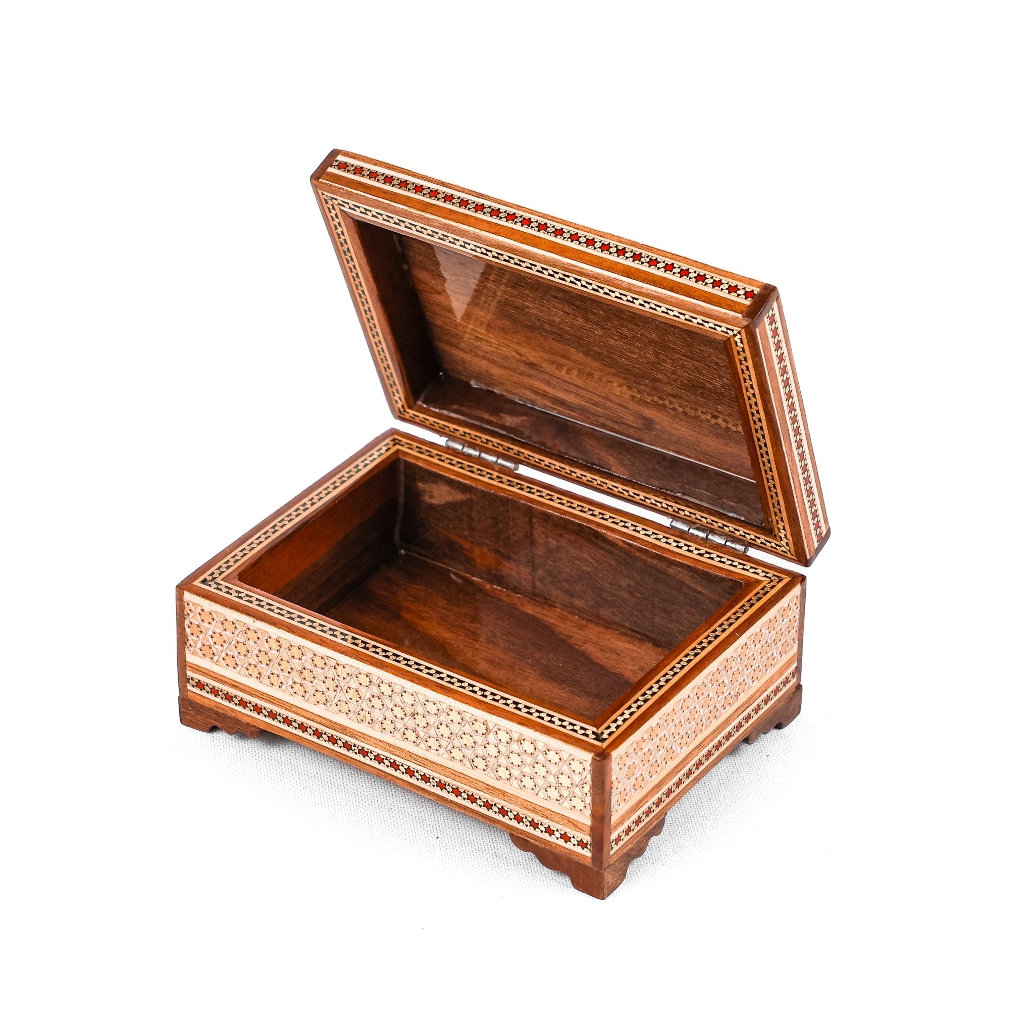 Flat - Side Box – Premium Glass – Inside Beechwood – Outer Tazhib - Size 2 - Meraas Gallery