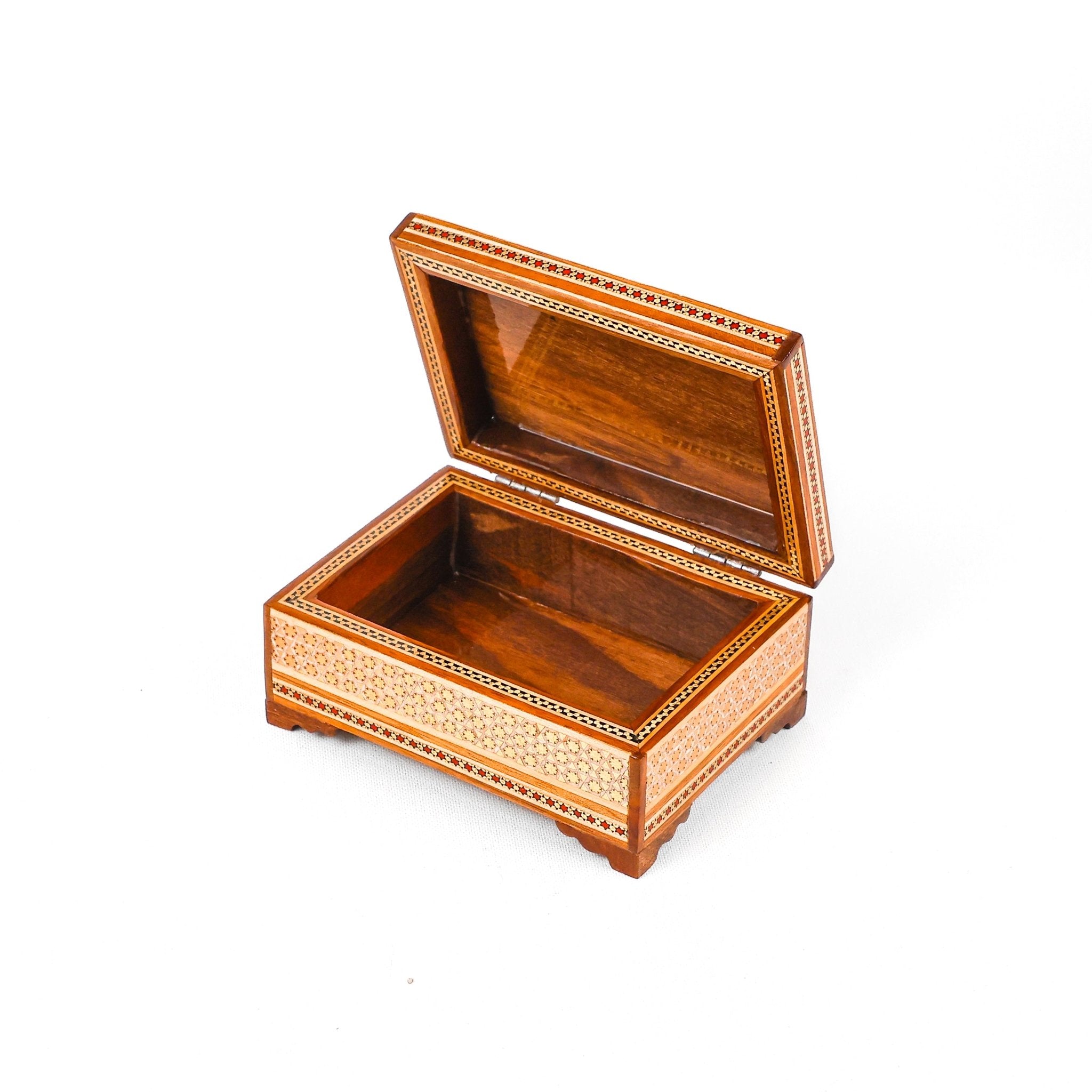 Flat - Side Box – Premium Glass – Inside Beechwood – Outer Tazhib - Size 2 - Meraas Gallery