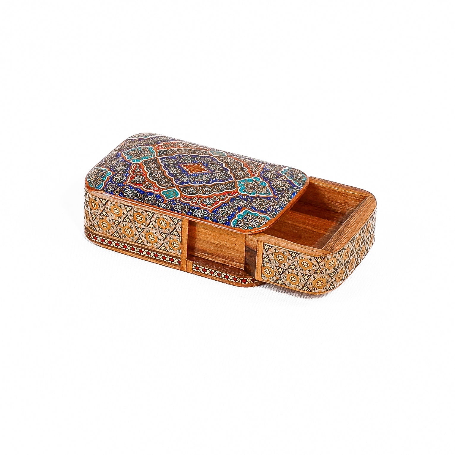 Sliding Card Holder – Premium Tazhib Painting - 01 - Meraas Gallery