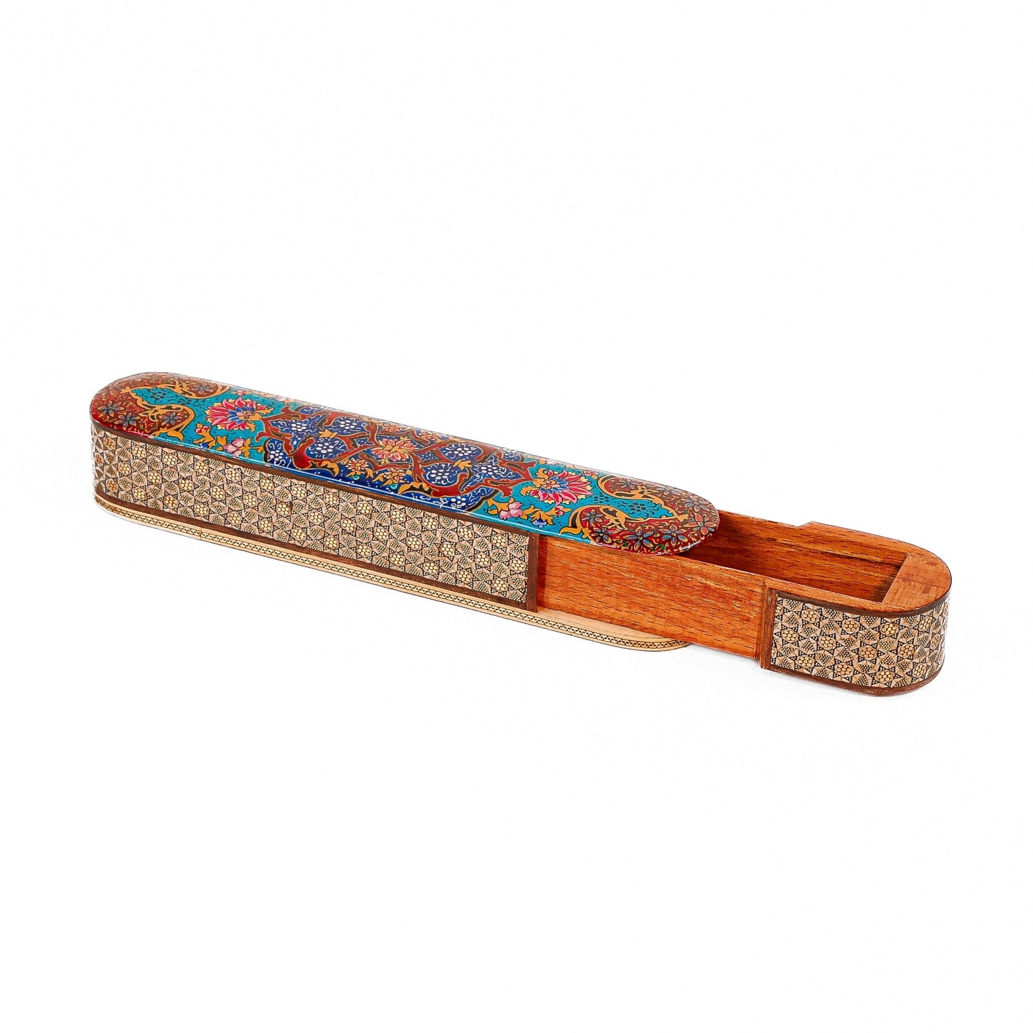 Sliding Pen Case – Size 30 – Khatam Design - 02 - Meraas Gallery