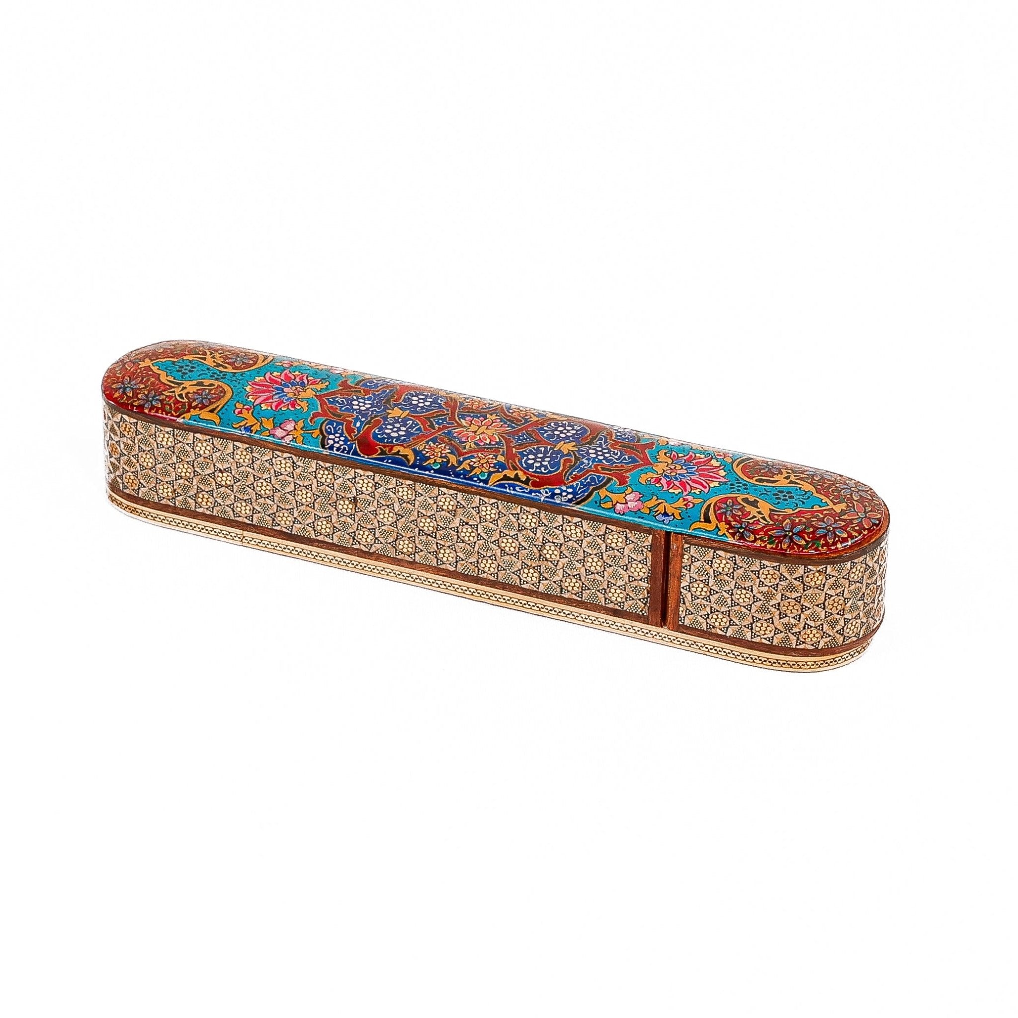 Sliding Pen Case – Size 30 – Khatam Design - 02 - Meraas Gallery